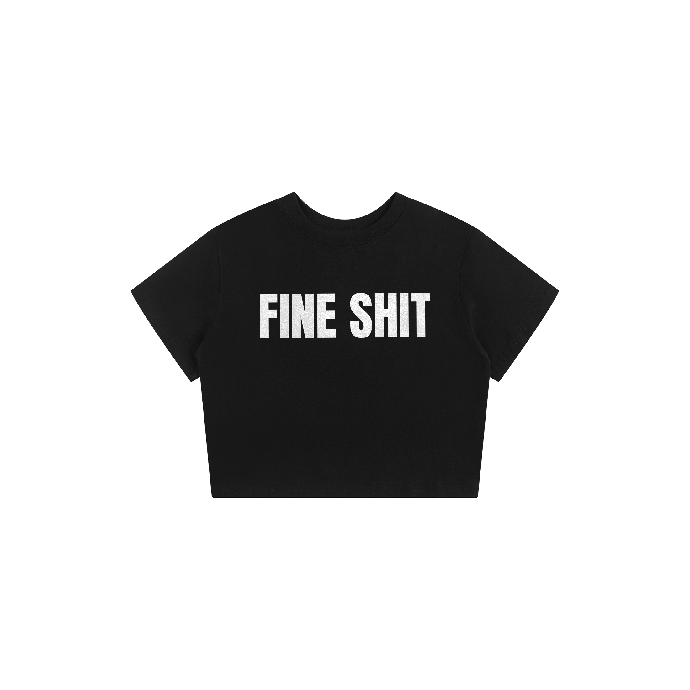 fine shit baby tee