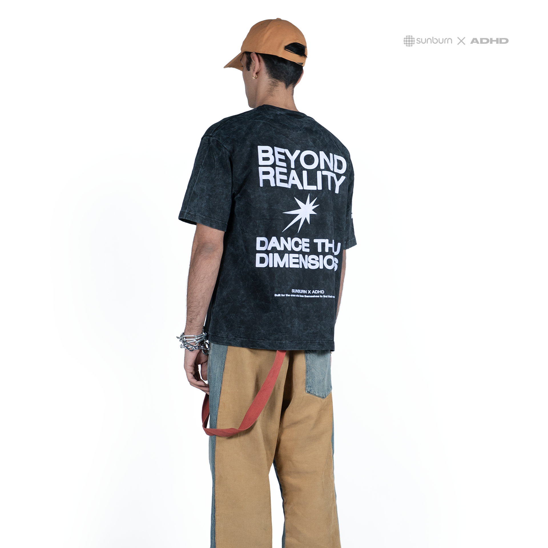 beyond reality acid wash oversized tee