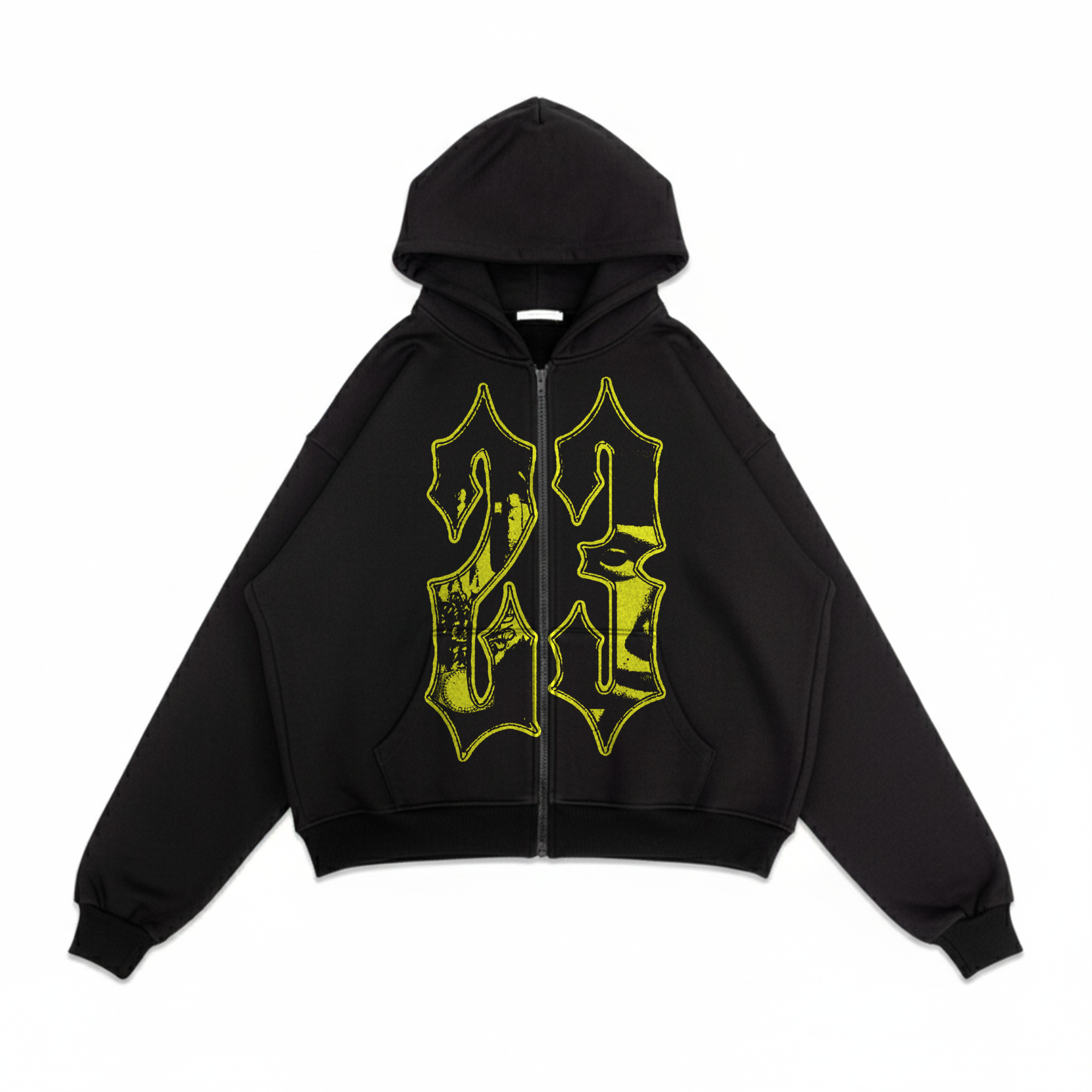 twenty three oversized zip-up hoodie