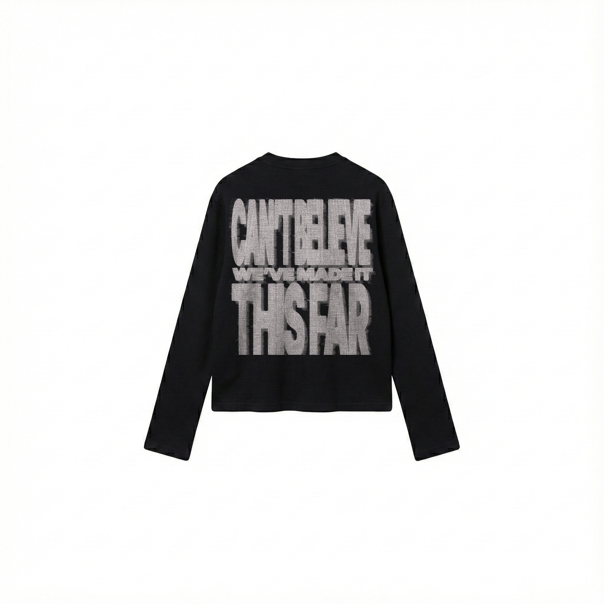 made it this far waffle oversized full sleeve