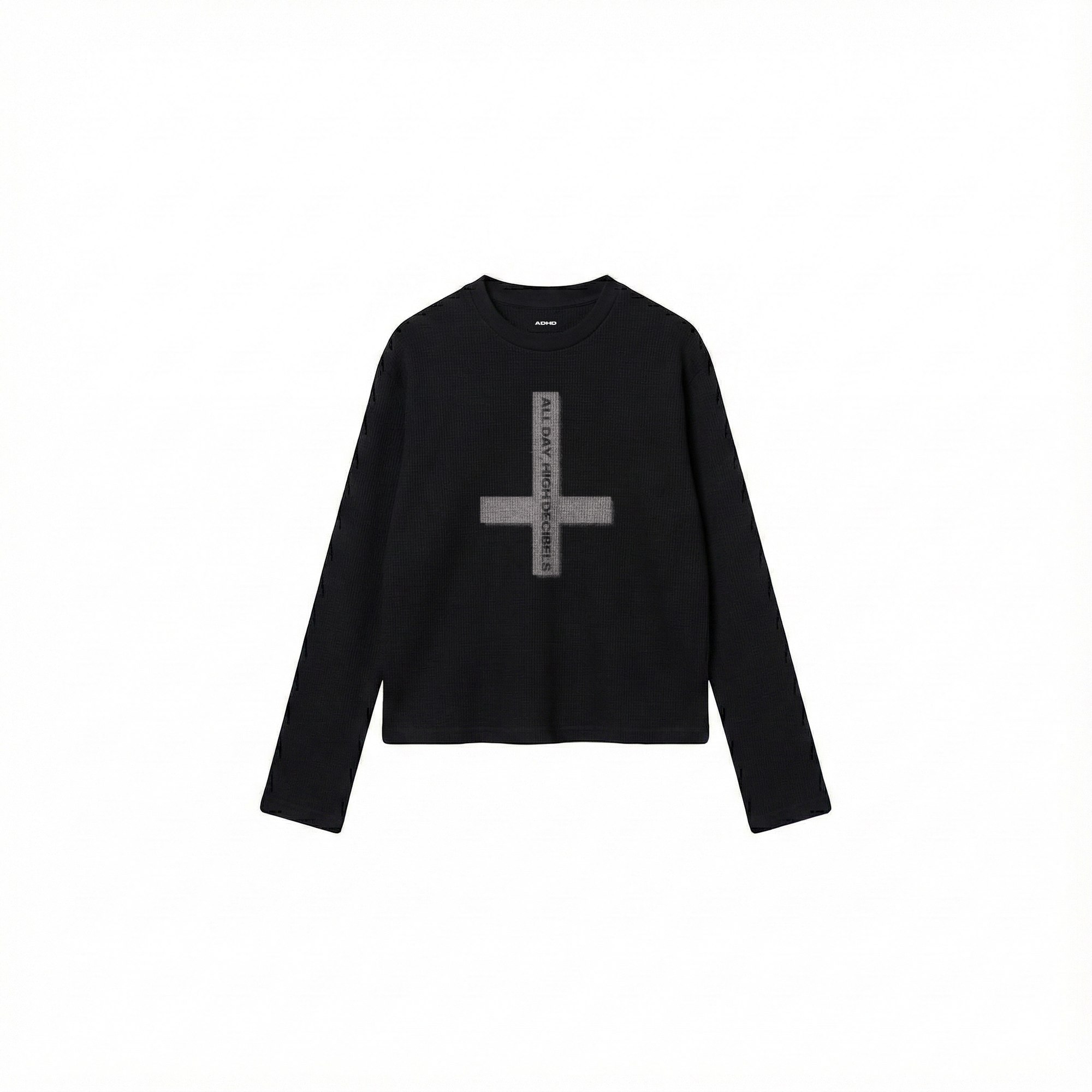 made it this far waffle oversized full sleeve