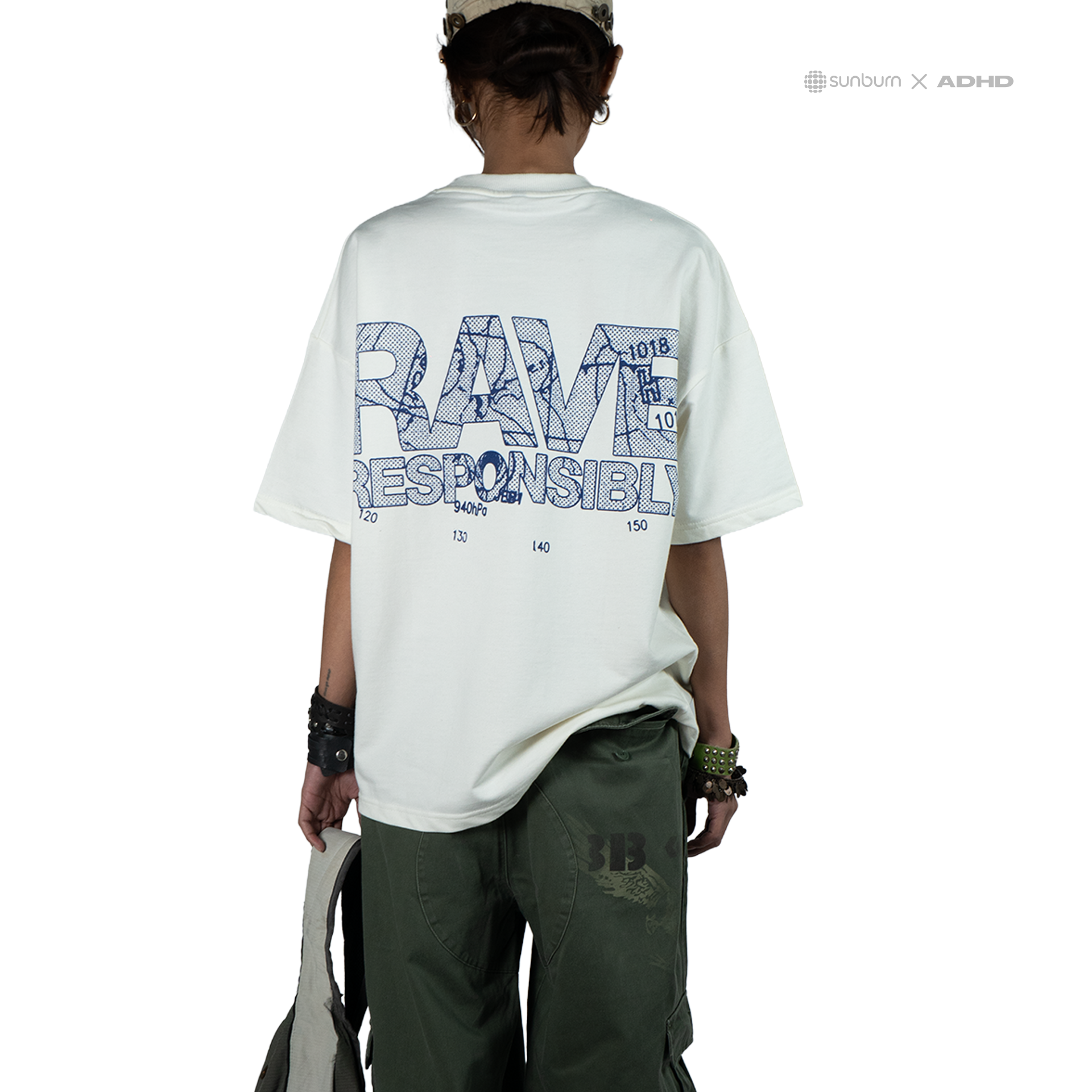 rave responsibly oversized tee
