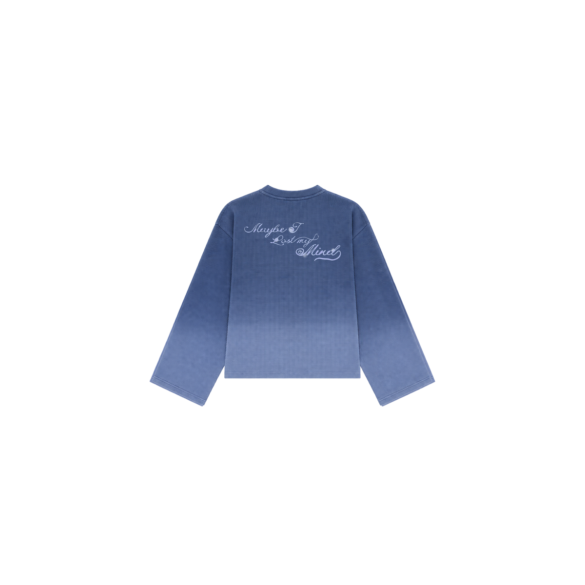 lost my mind waffle knit oversized long sleeve
