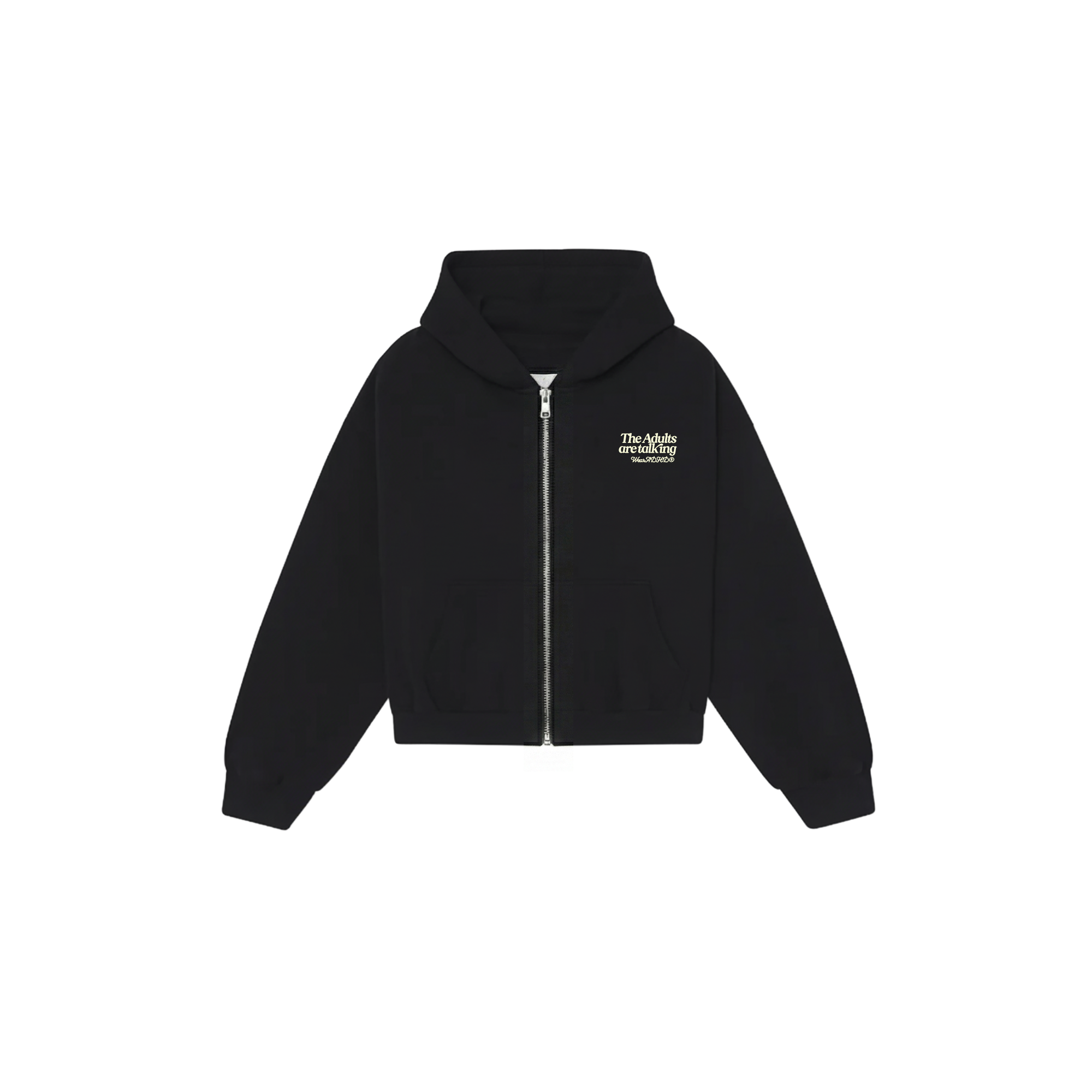 adults are talking oversized zip-up hoodie