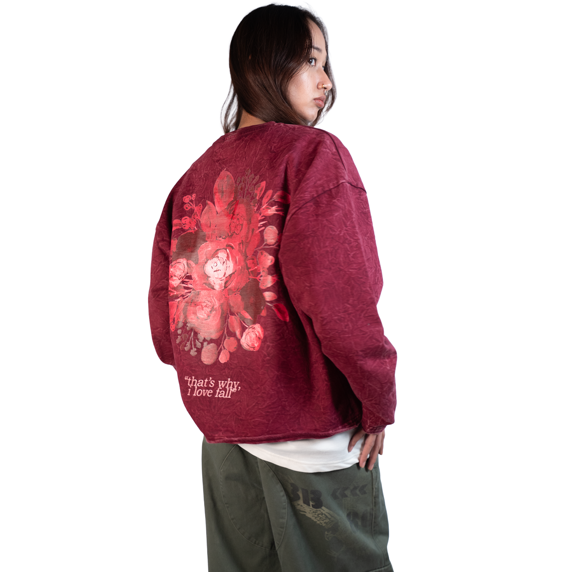 fell in love in oct washed boxy sweatshirt