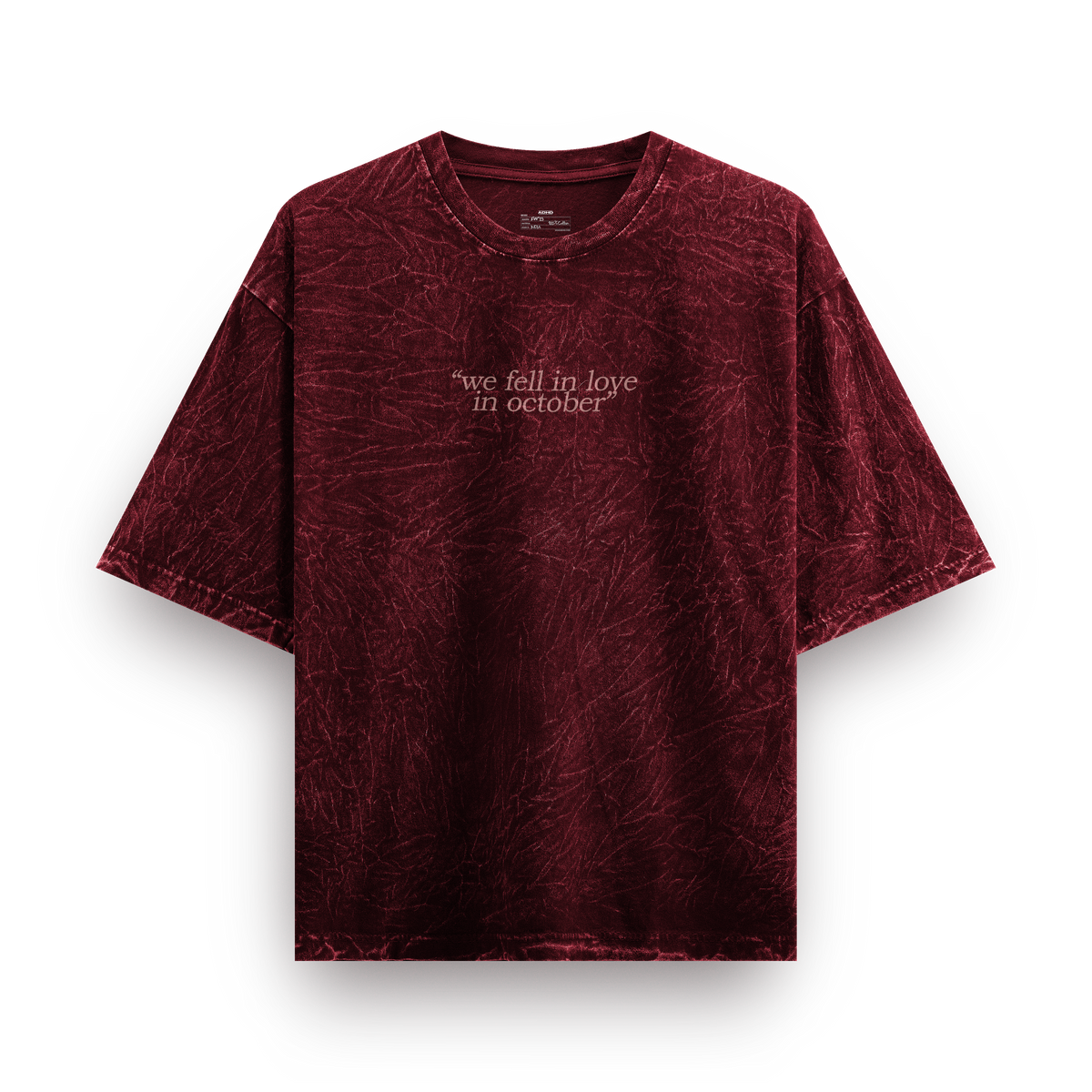 fell in love in oct v2 washed oversized tee