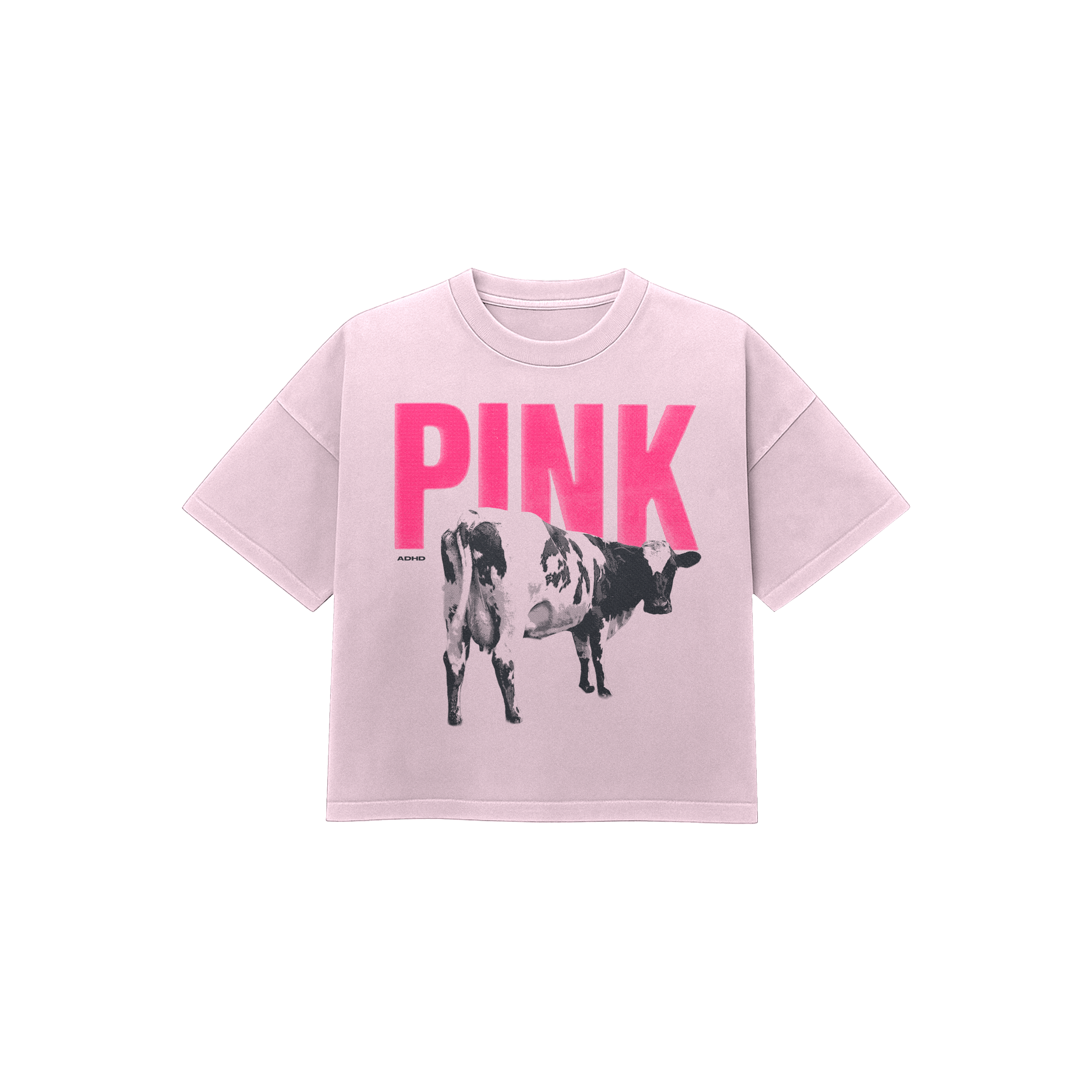 pink oversized tee