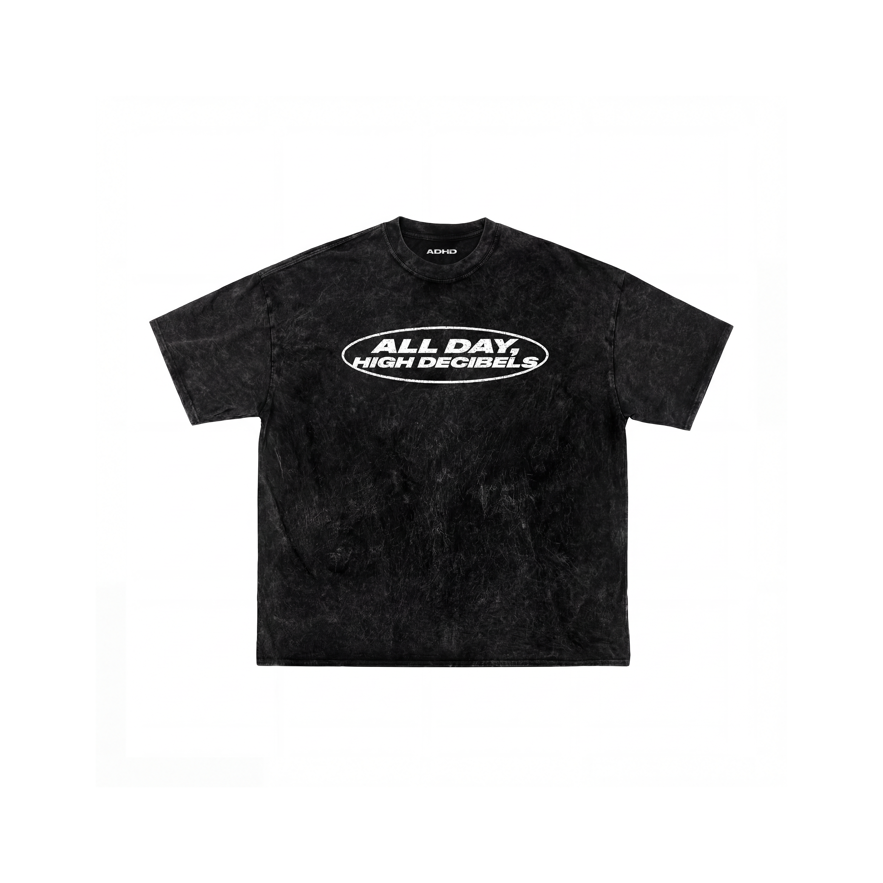 high decibels washed oversized tee