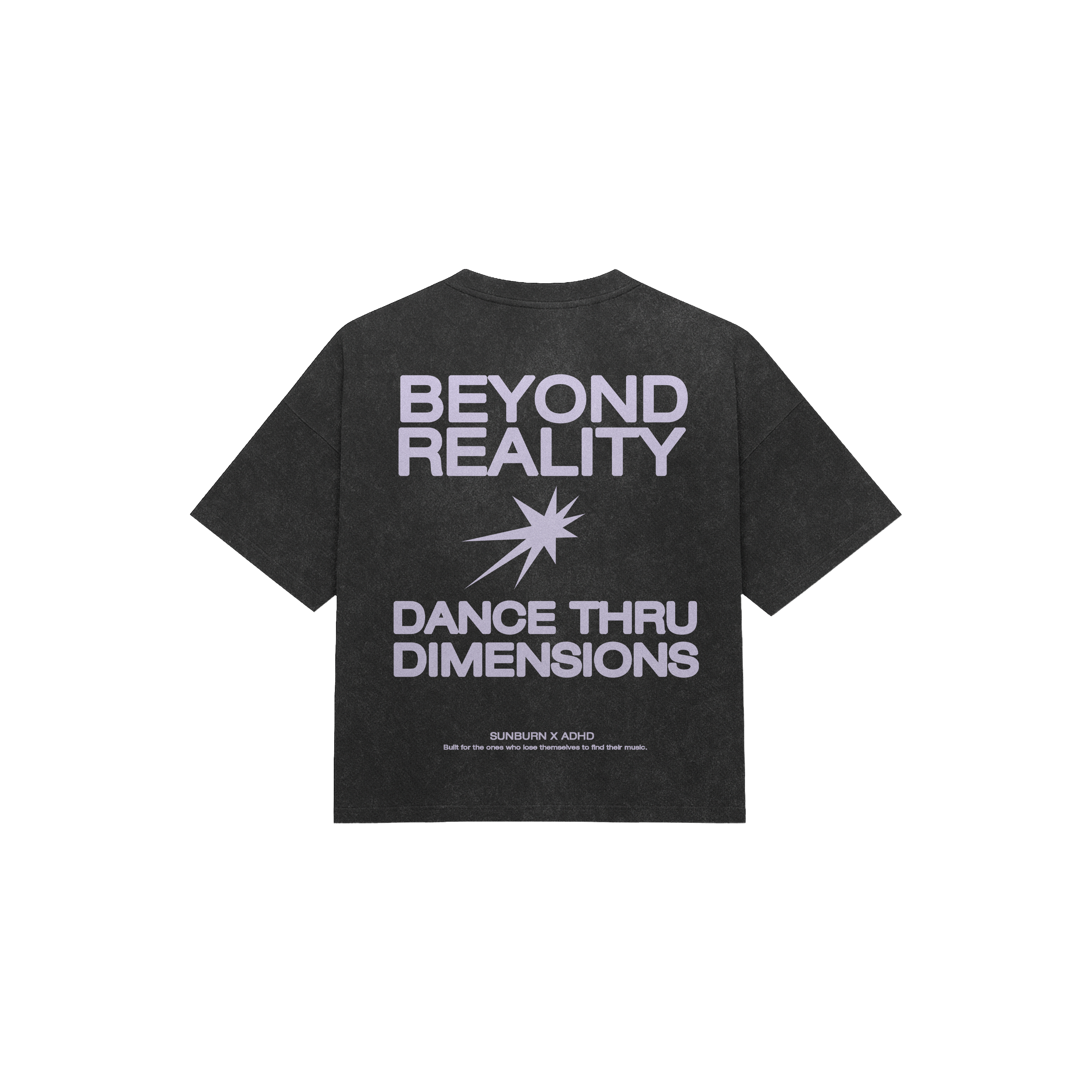 beyond reality acid wash oversized tee