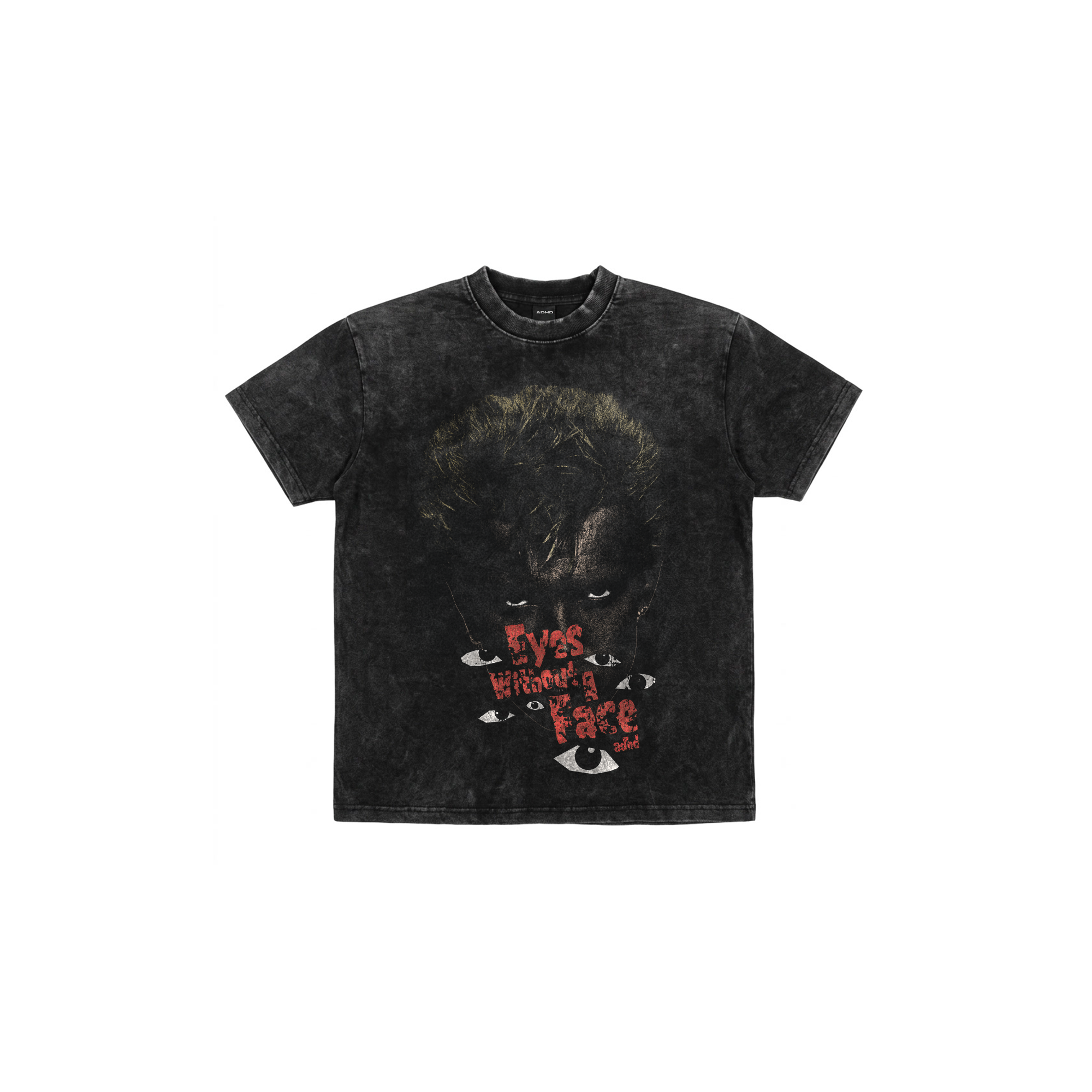 eyes vintage effect oversized tee