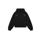 essential boxy hoodie - black