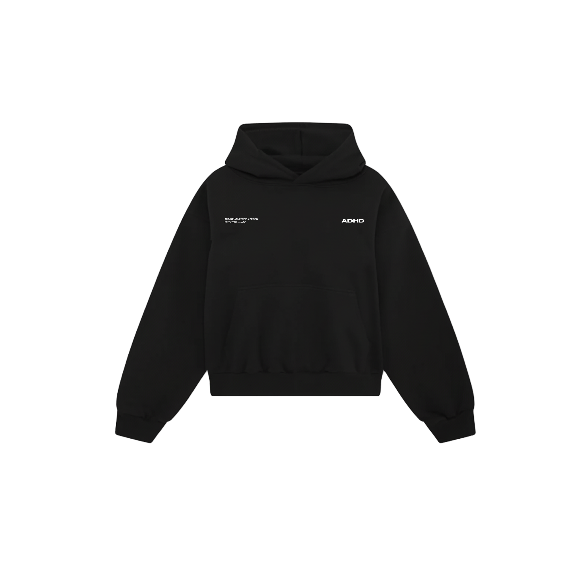 essential oversized hoodie - black