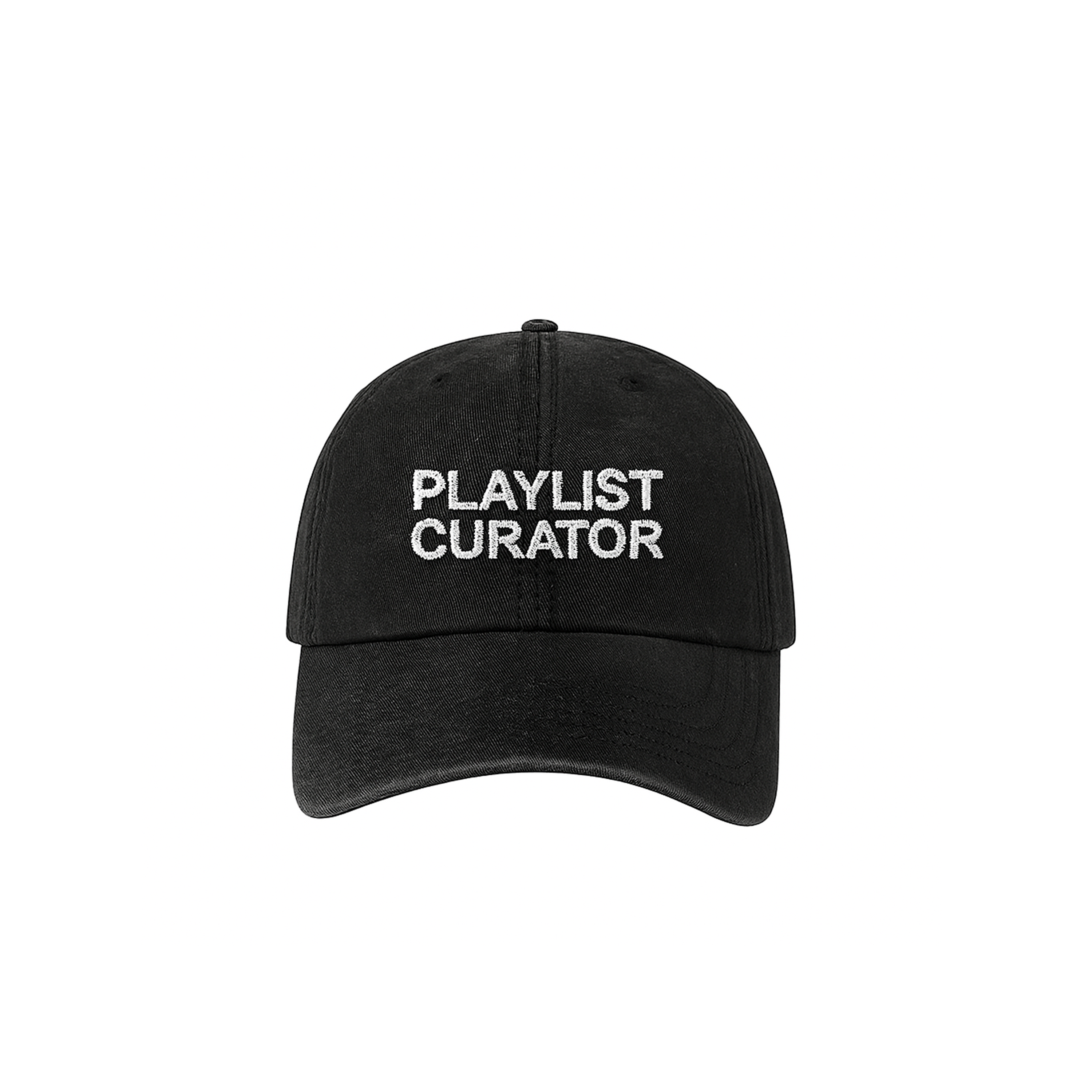 playlist curator baseball cap