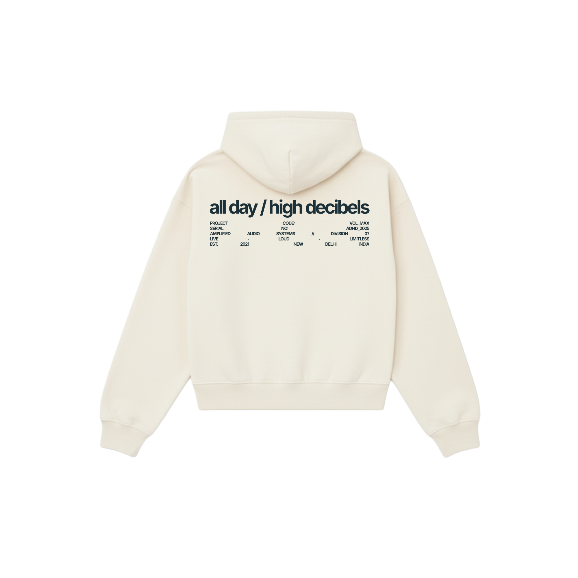 essential oversized hoodie - off white