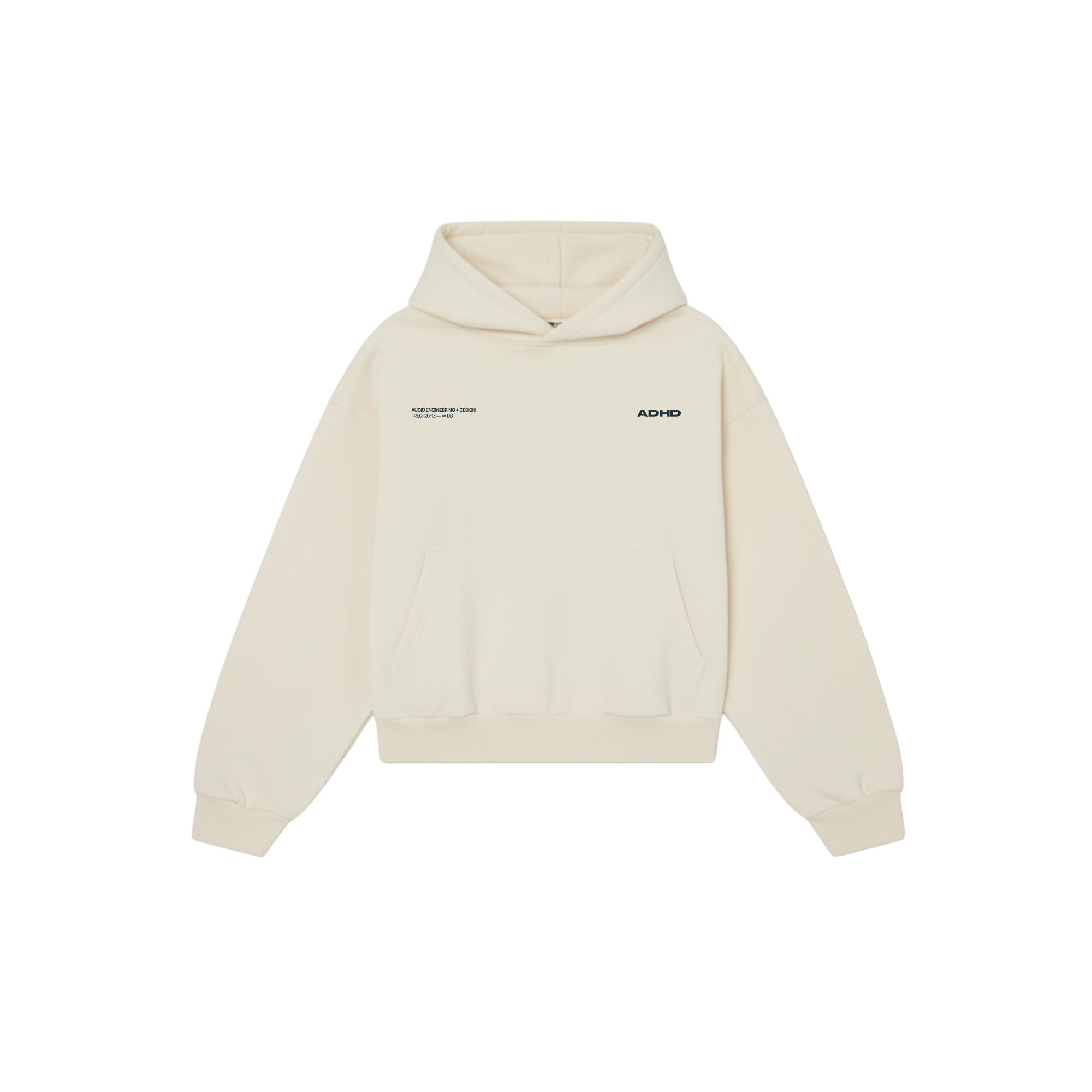 essential oversized hoodie - off white