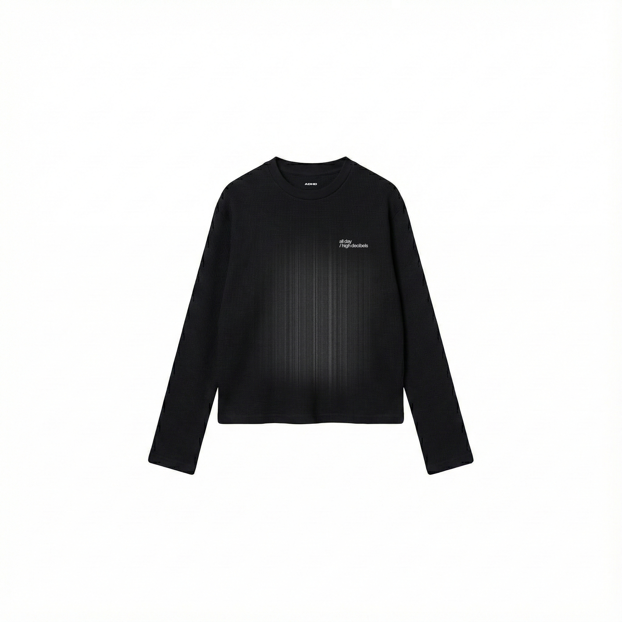 music money fashion waffle oversized full sleeve