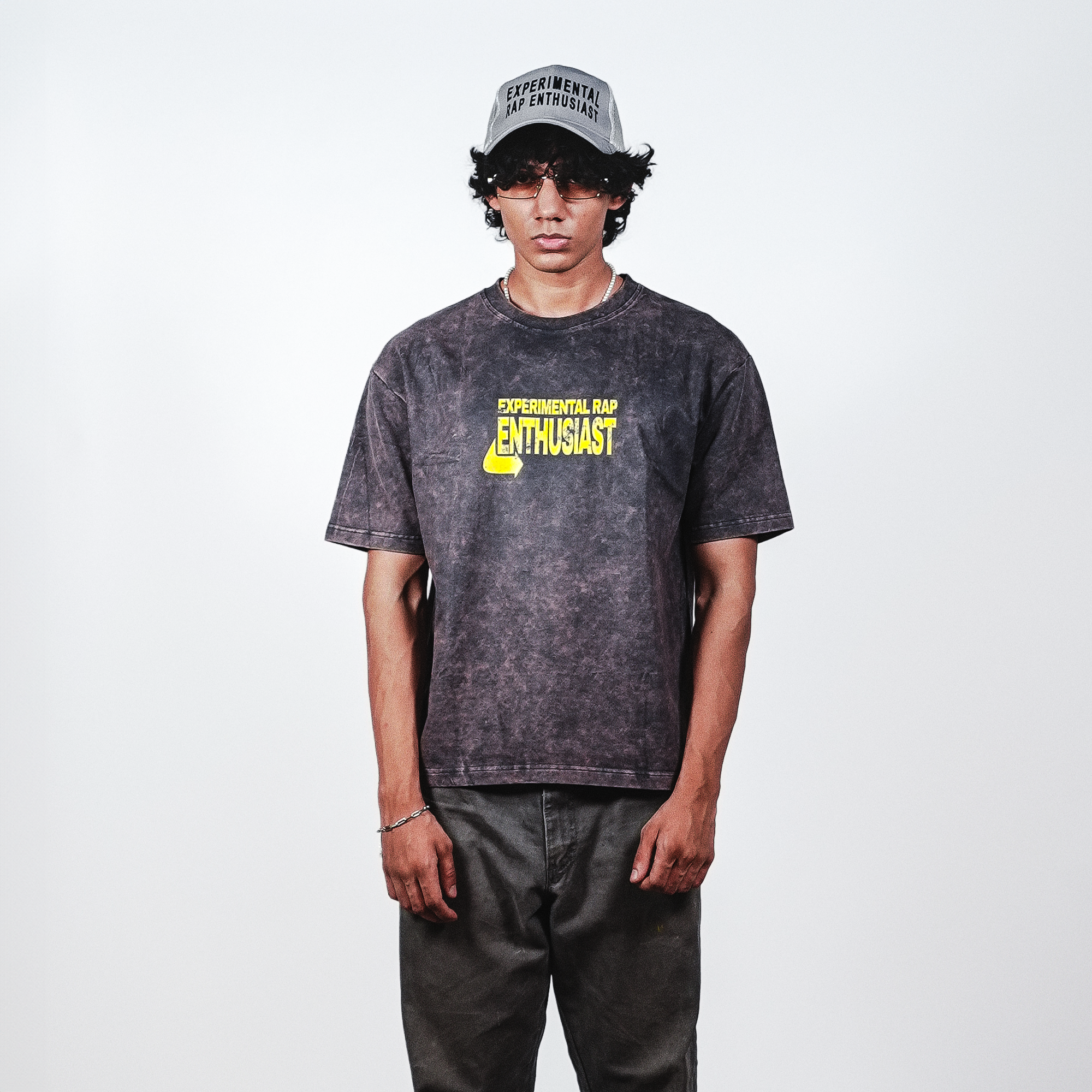 experimental rap washed oversized tee