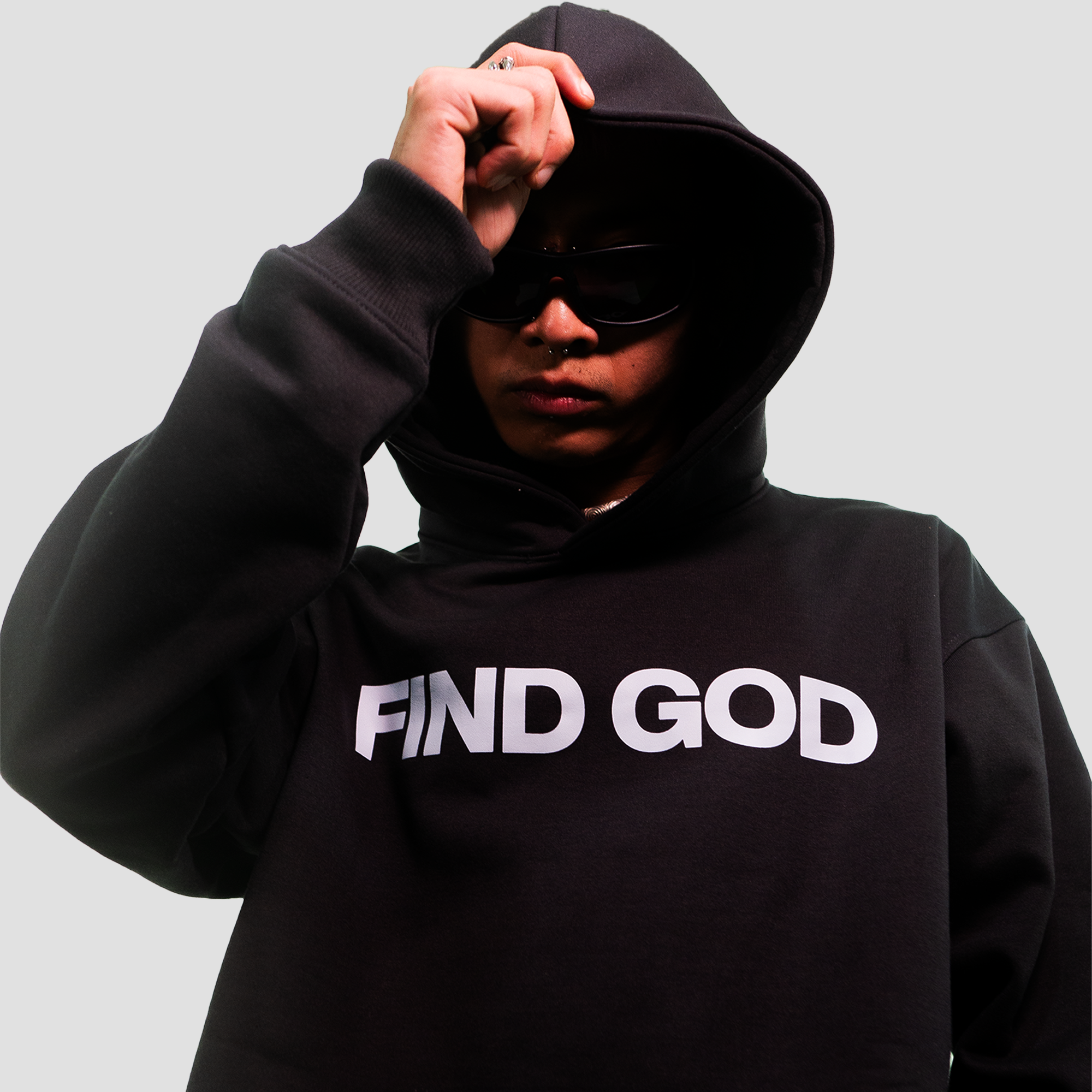 find god heavyweight oversized hoodie