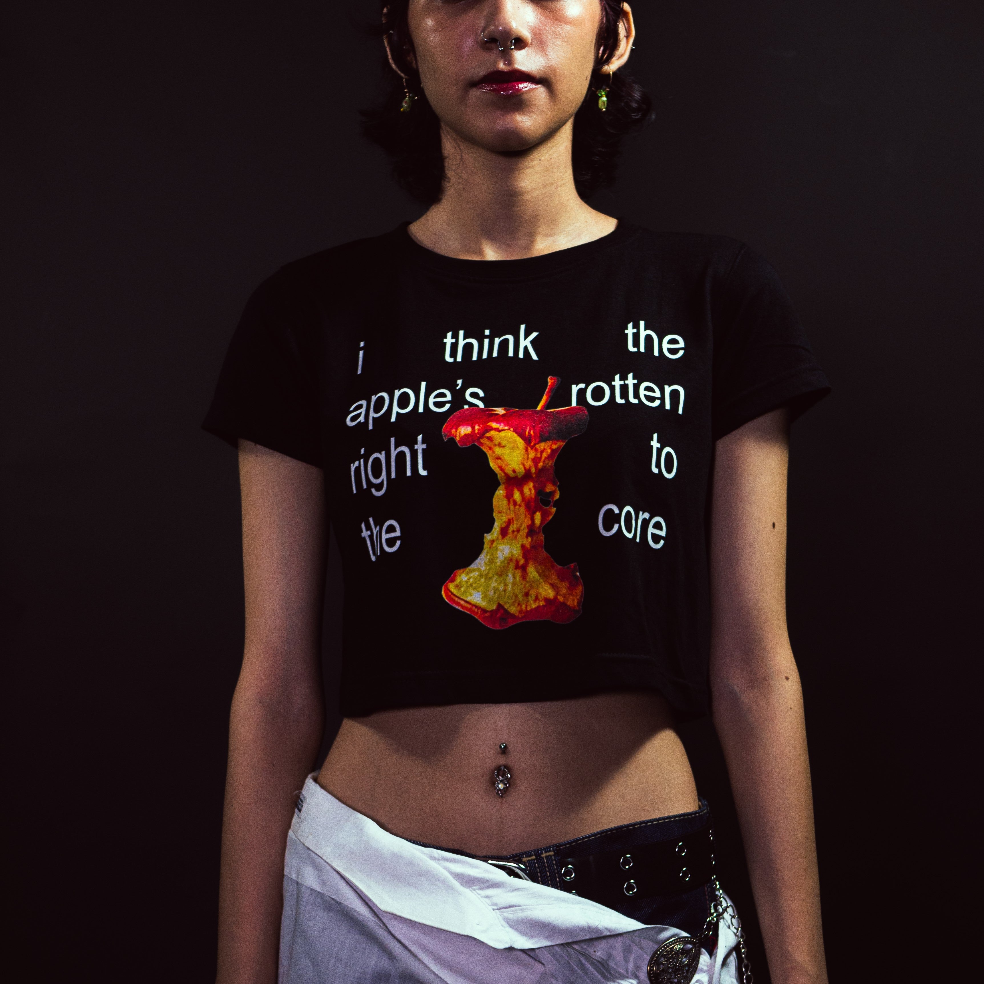 apple brat crop top