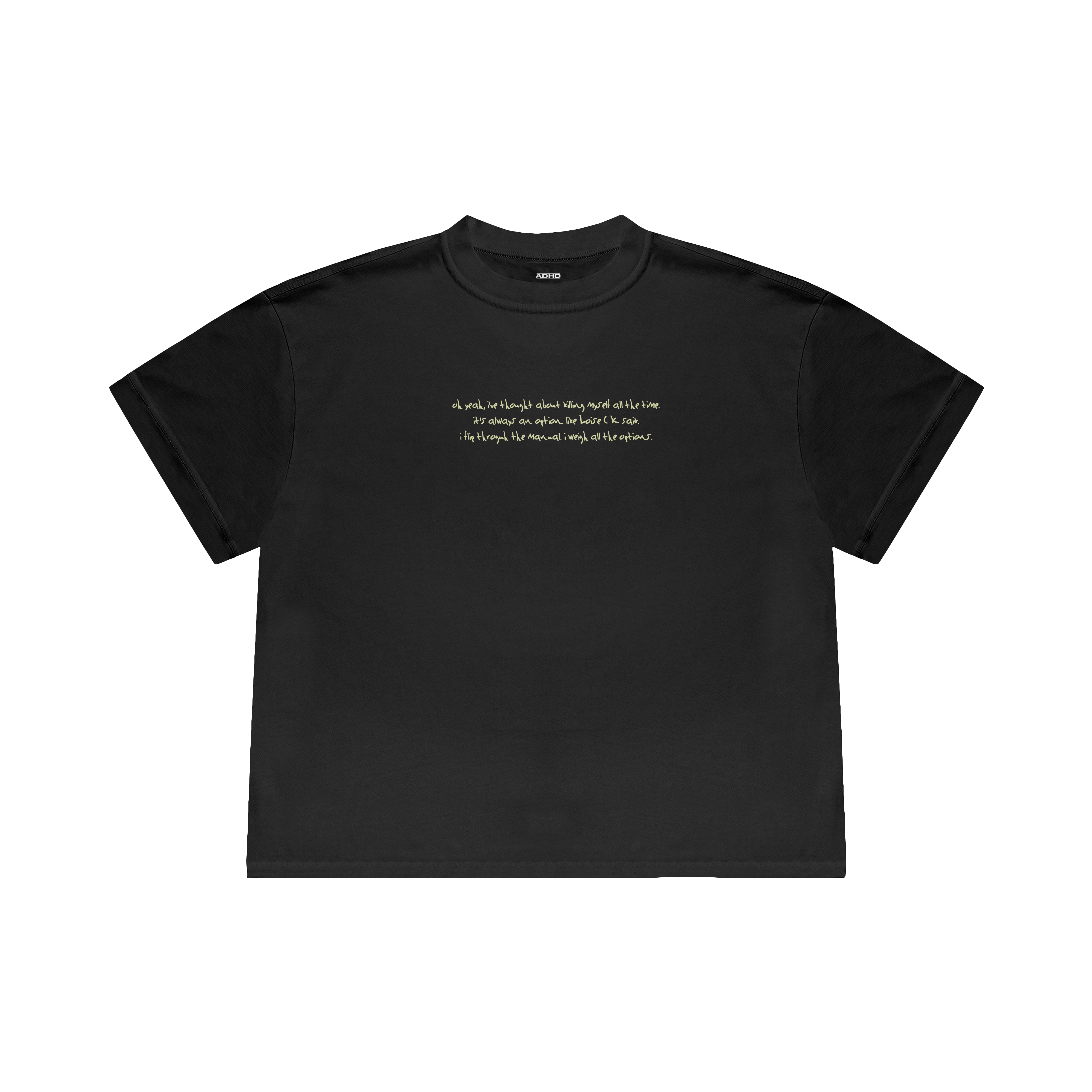 beautiful thoughts oversized t-shirt