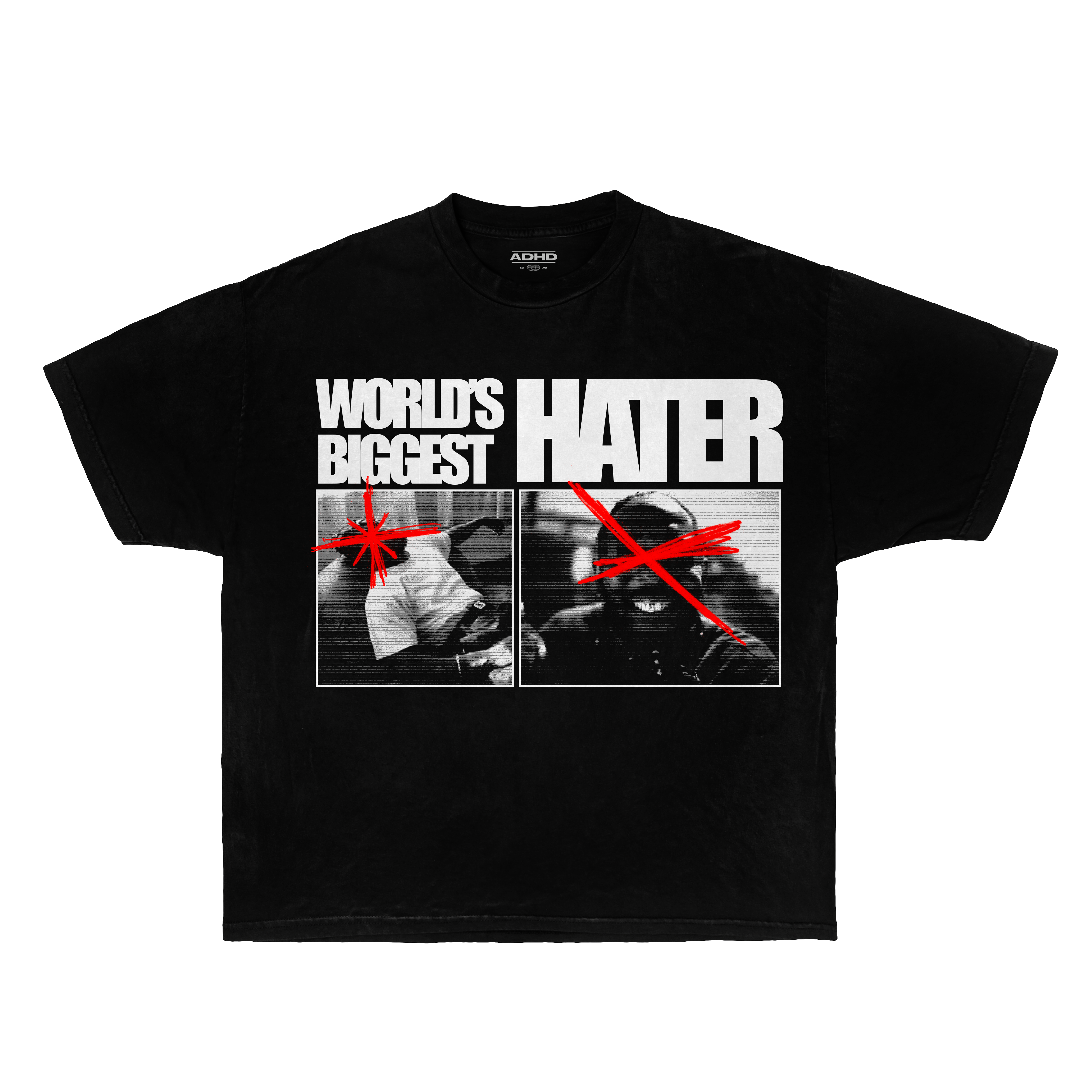 word's biggest hater oversized tee