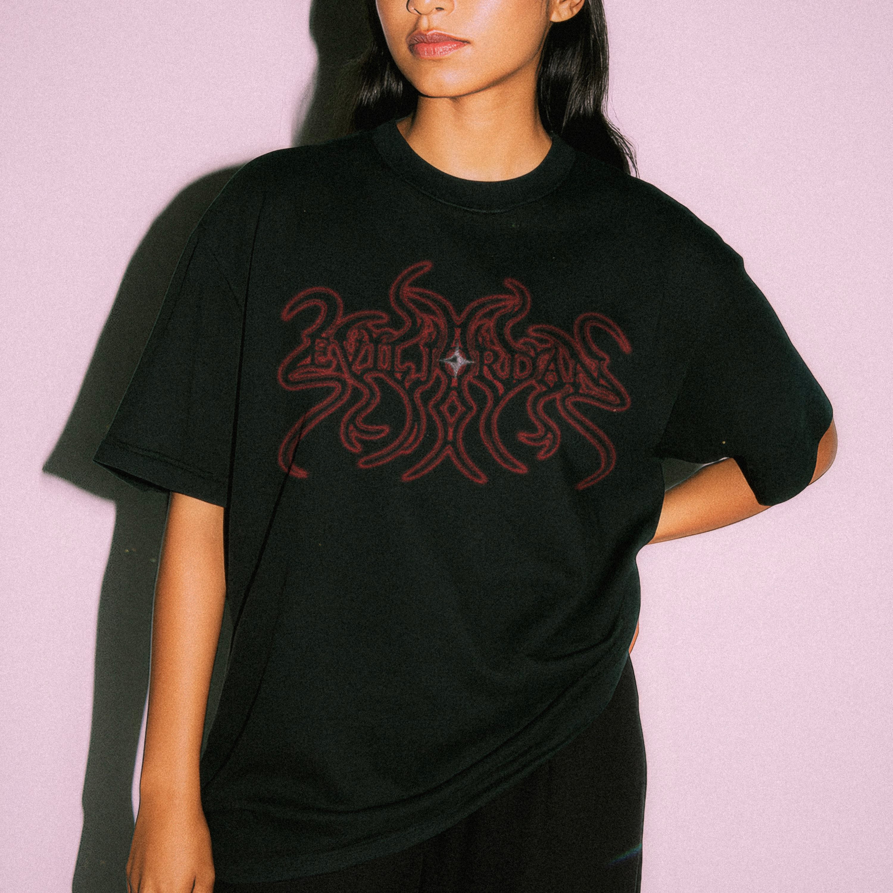 evil jordan oversized tee