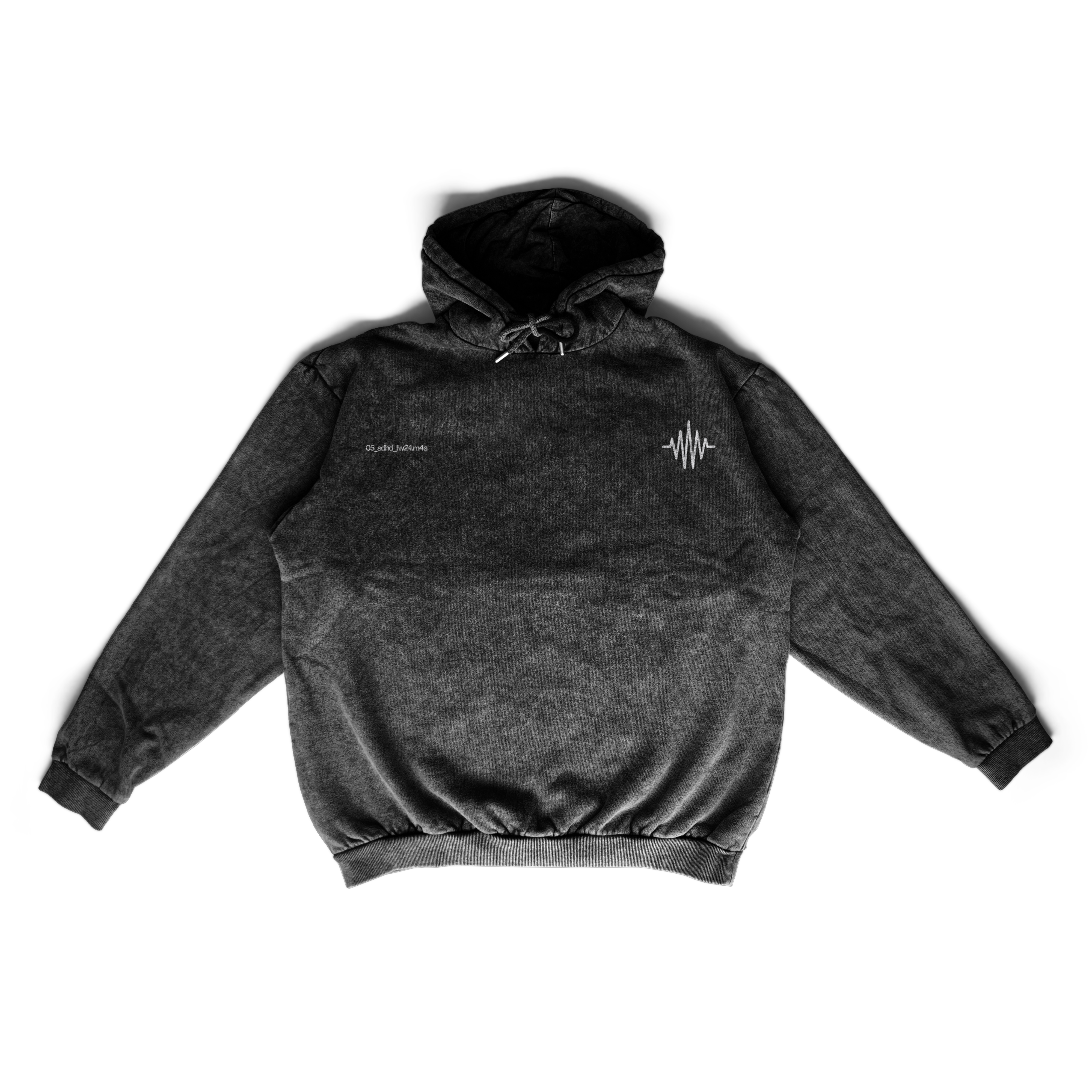 no face washed relaxed hoodie