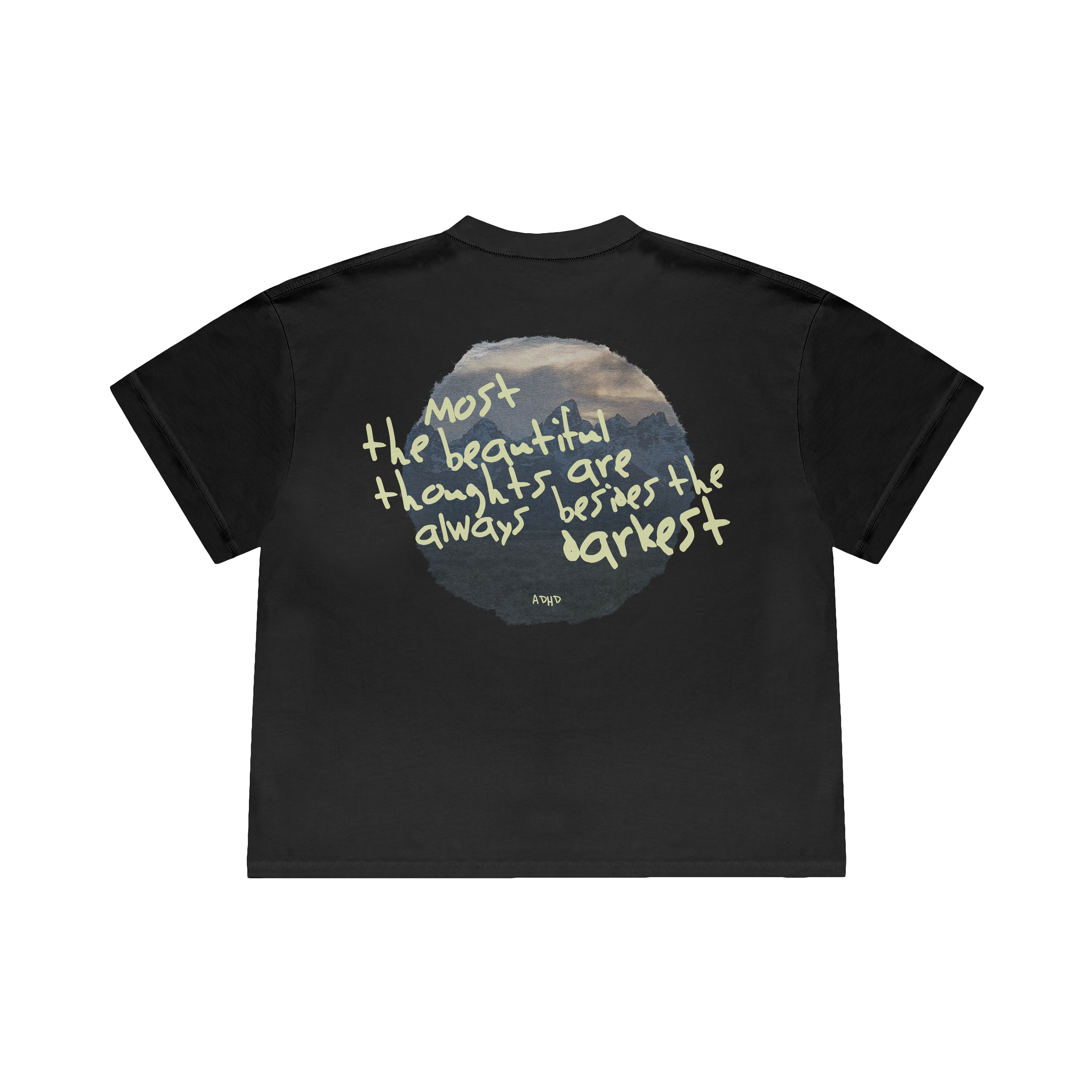 beautiful thoughts oversized t-shirt