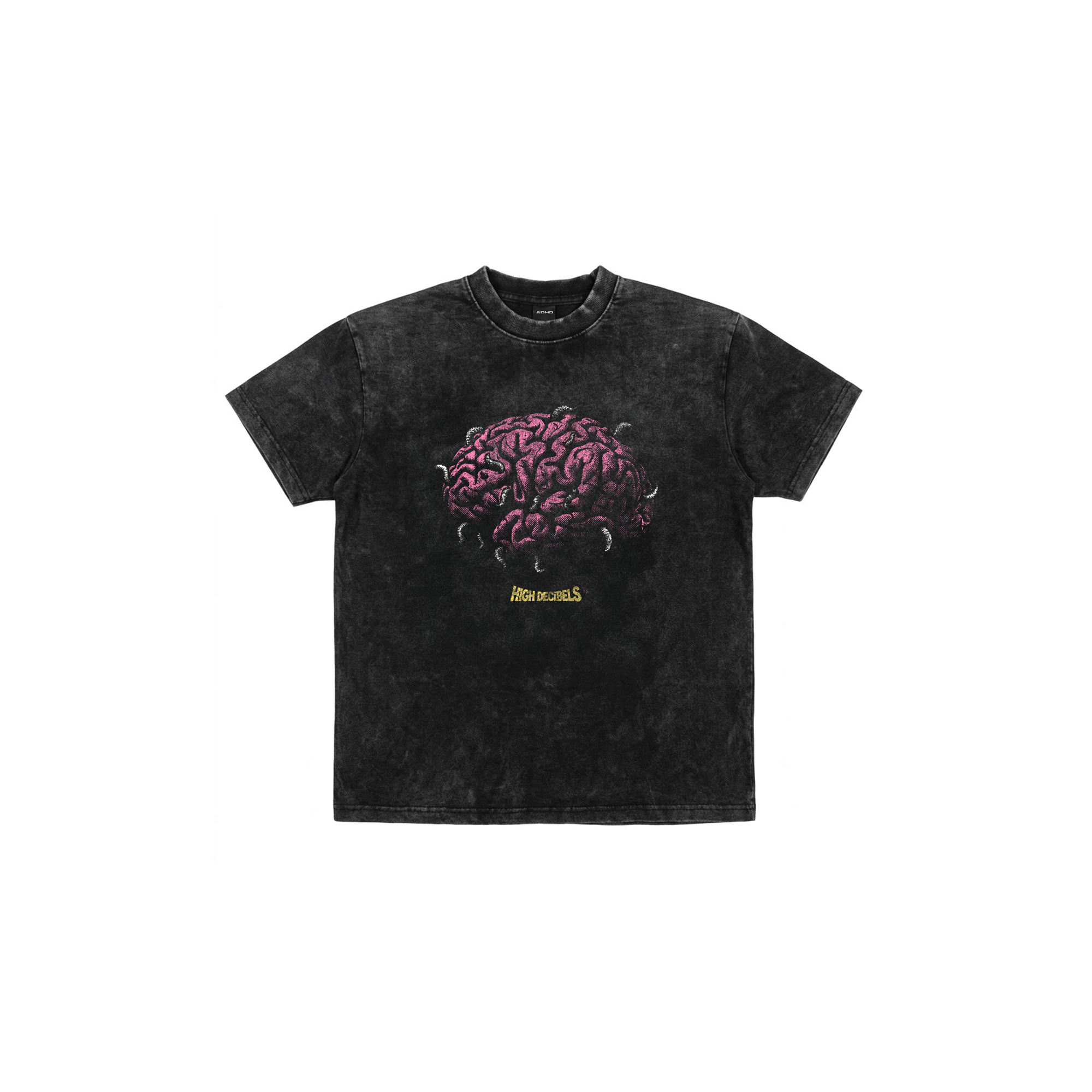 maggot brain vintage effect oversized tee
