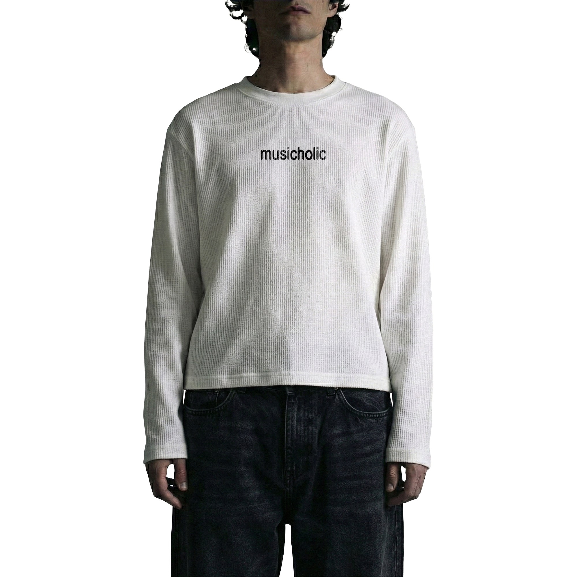 musicholic waffle oversized full sleeve