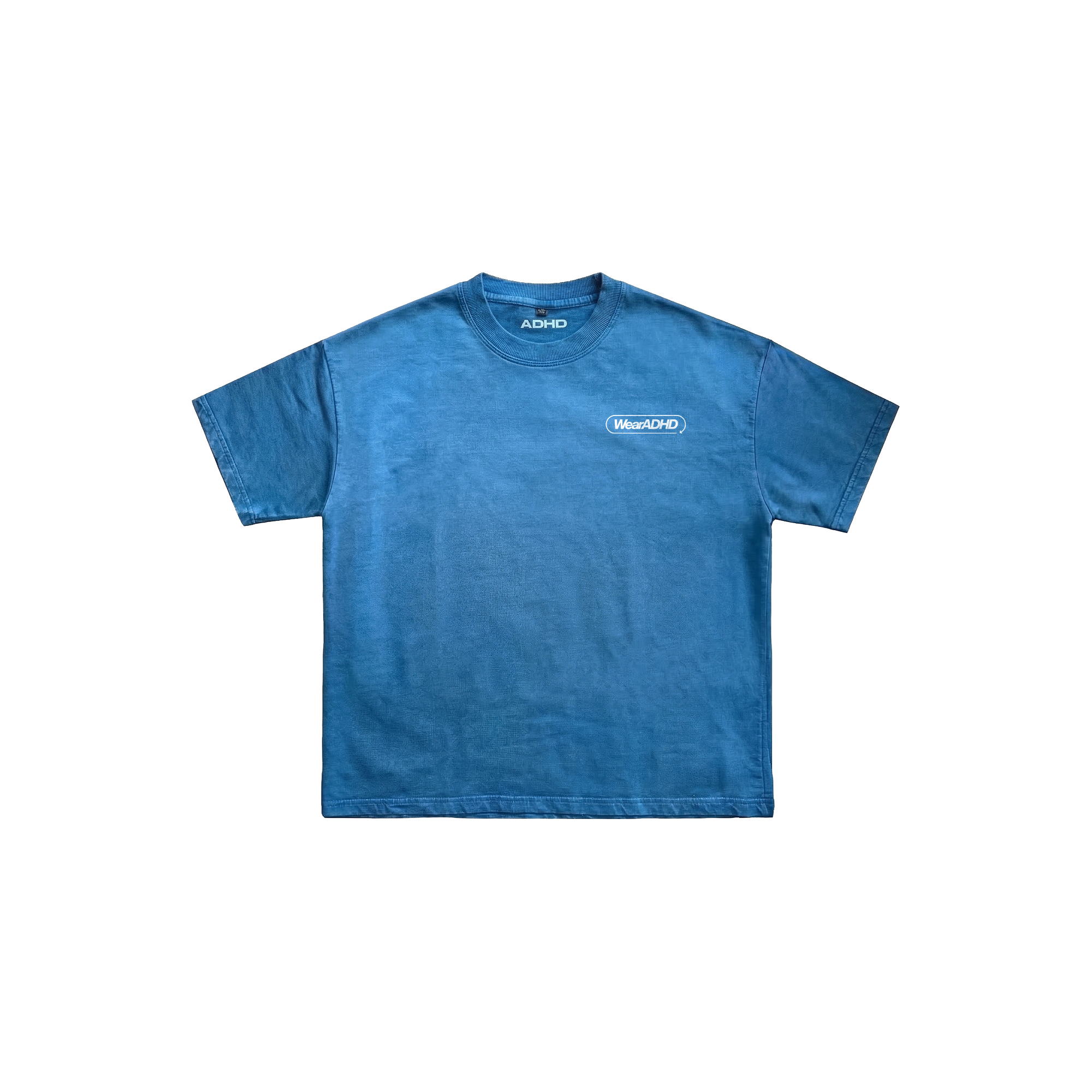places to be denim wash boxy tee