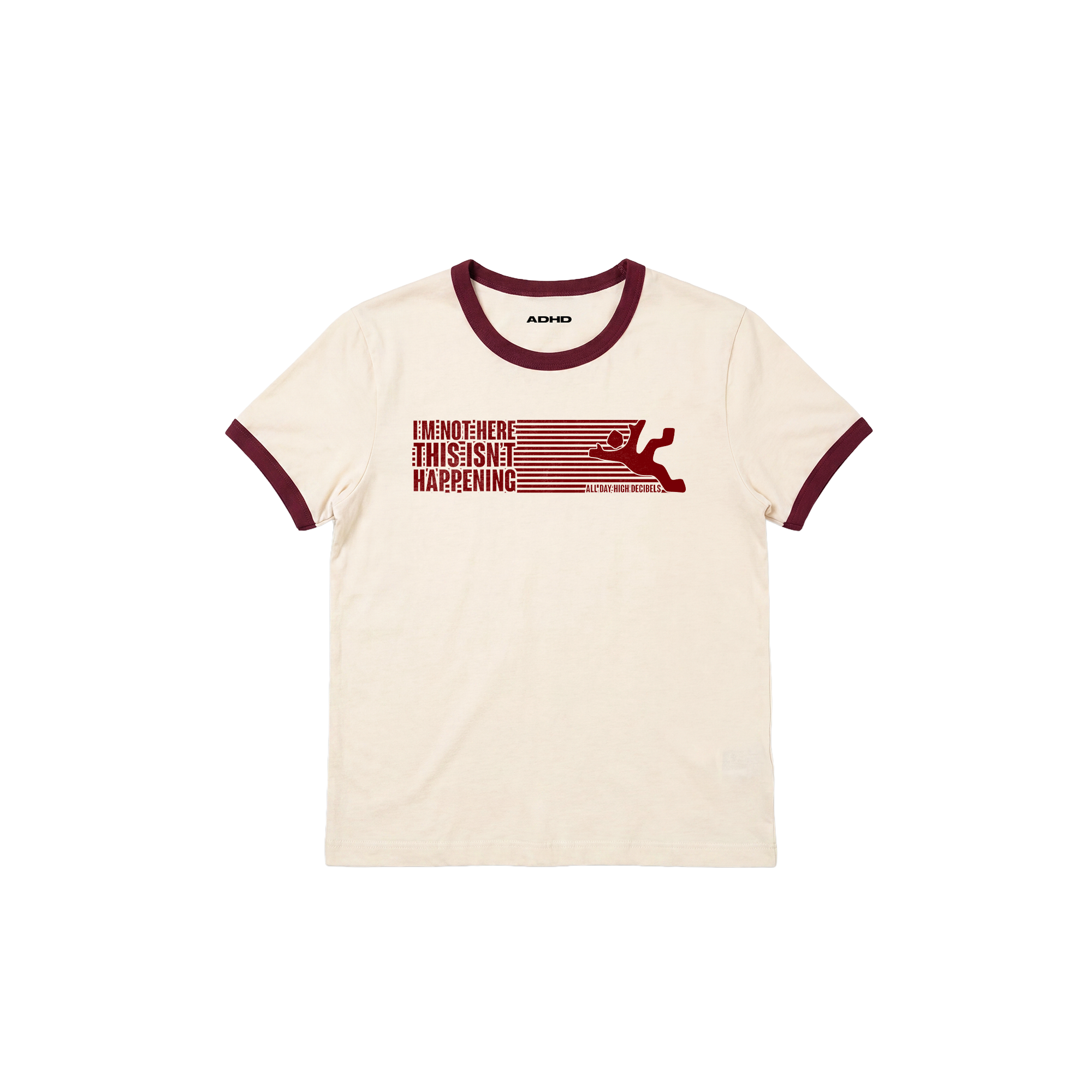 i'm not here ringer tee
