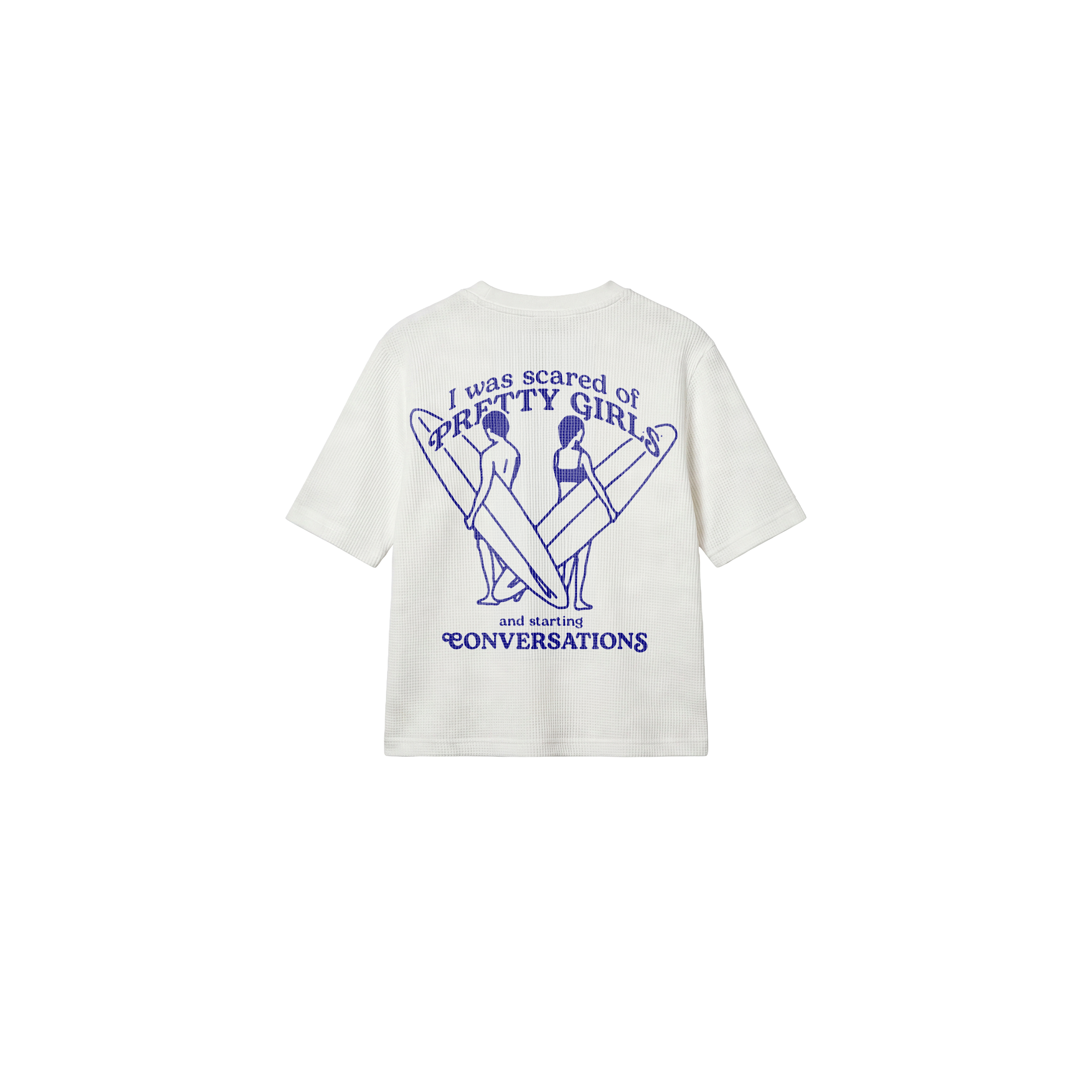 riptide waffle boxy tee