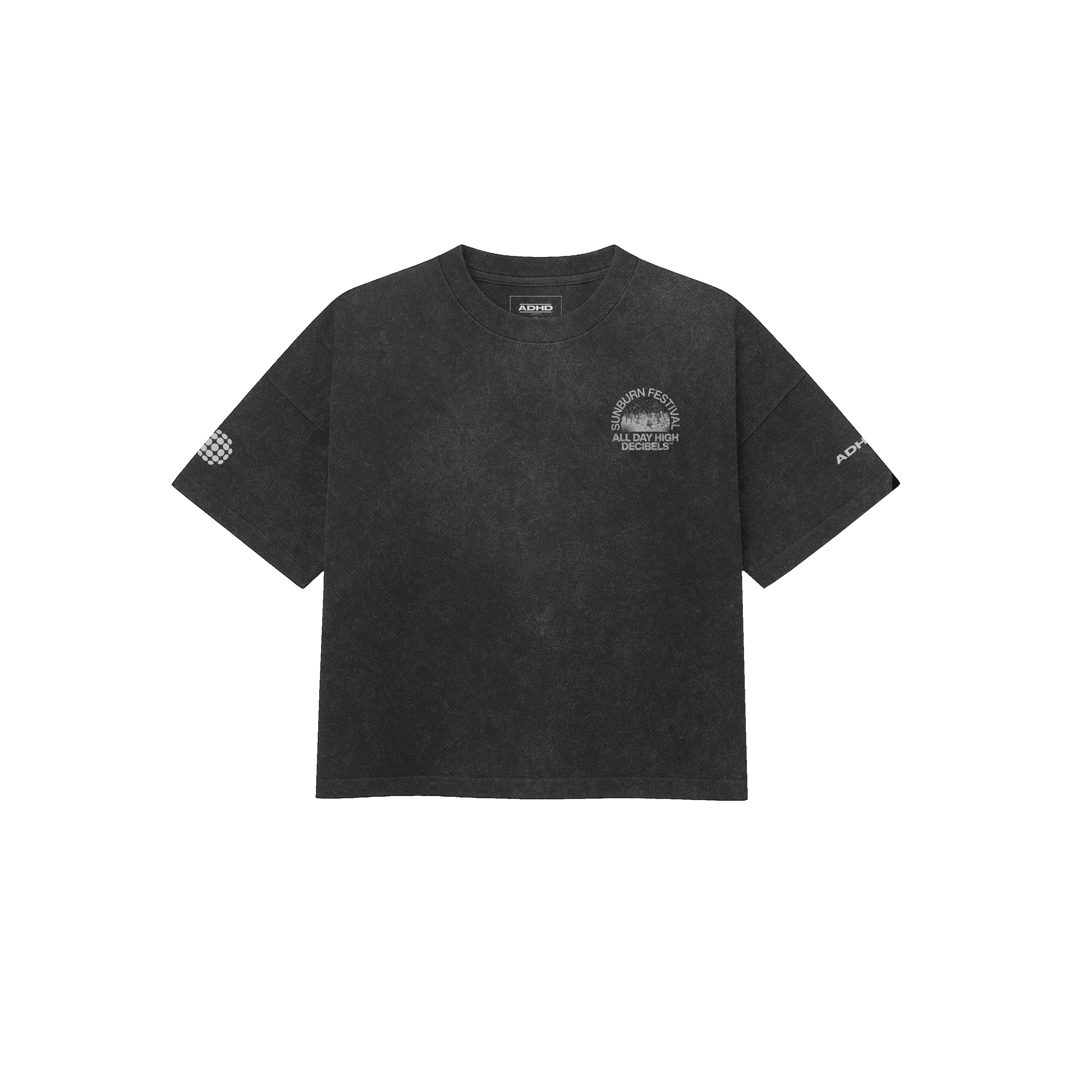 techno acid wash oversized tee