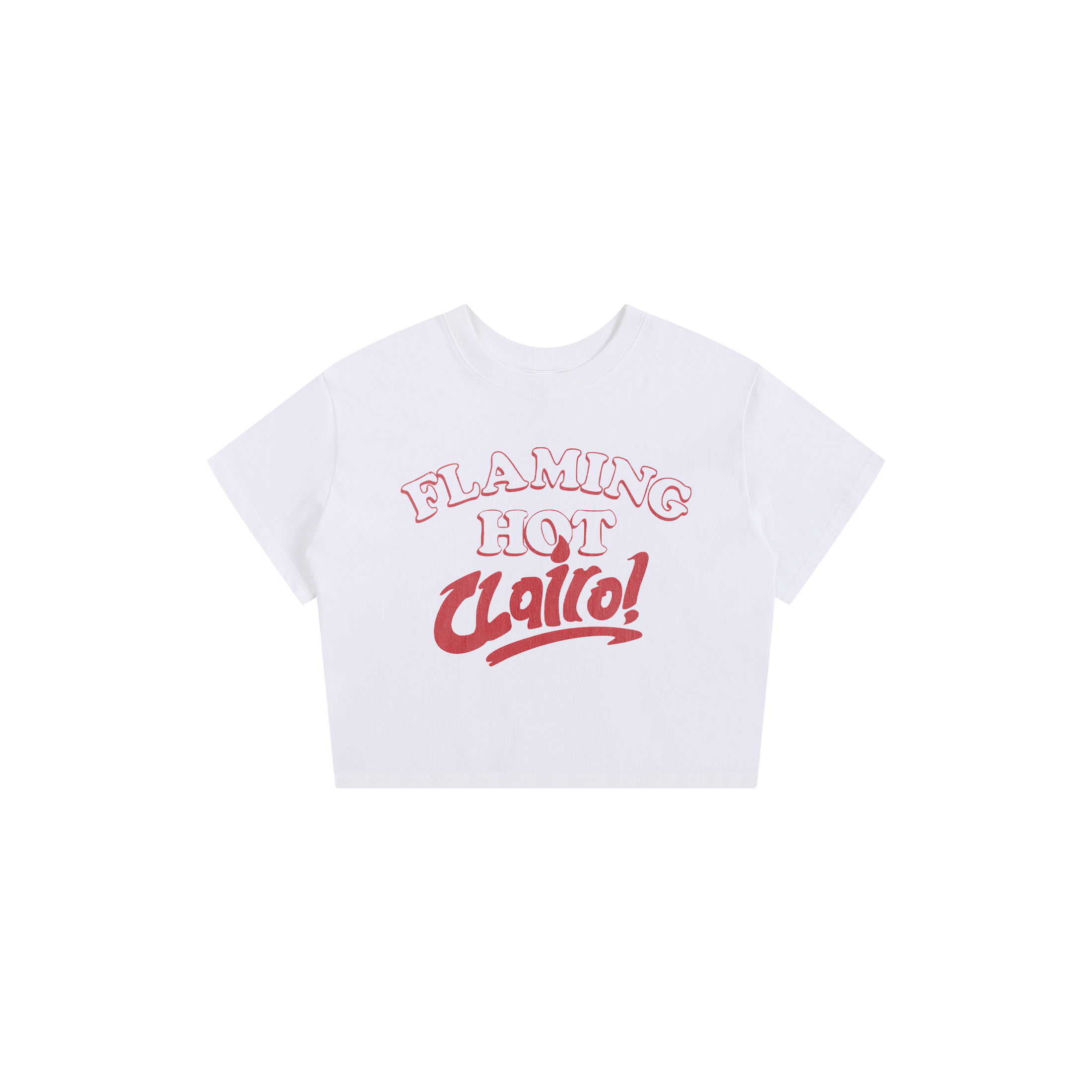 flaming hot clairo baby tee