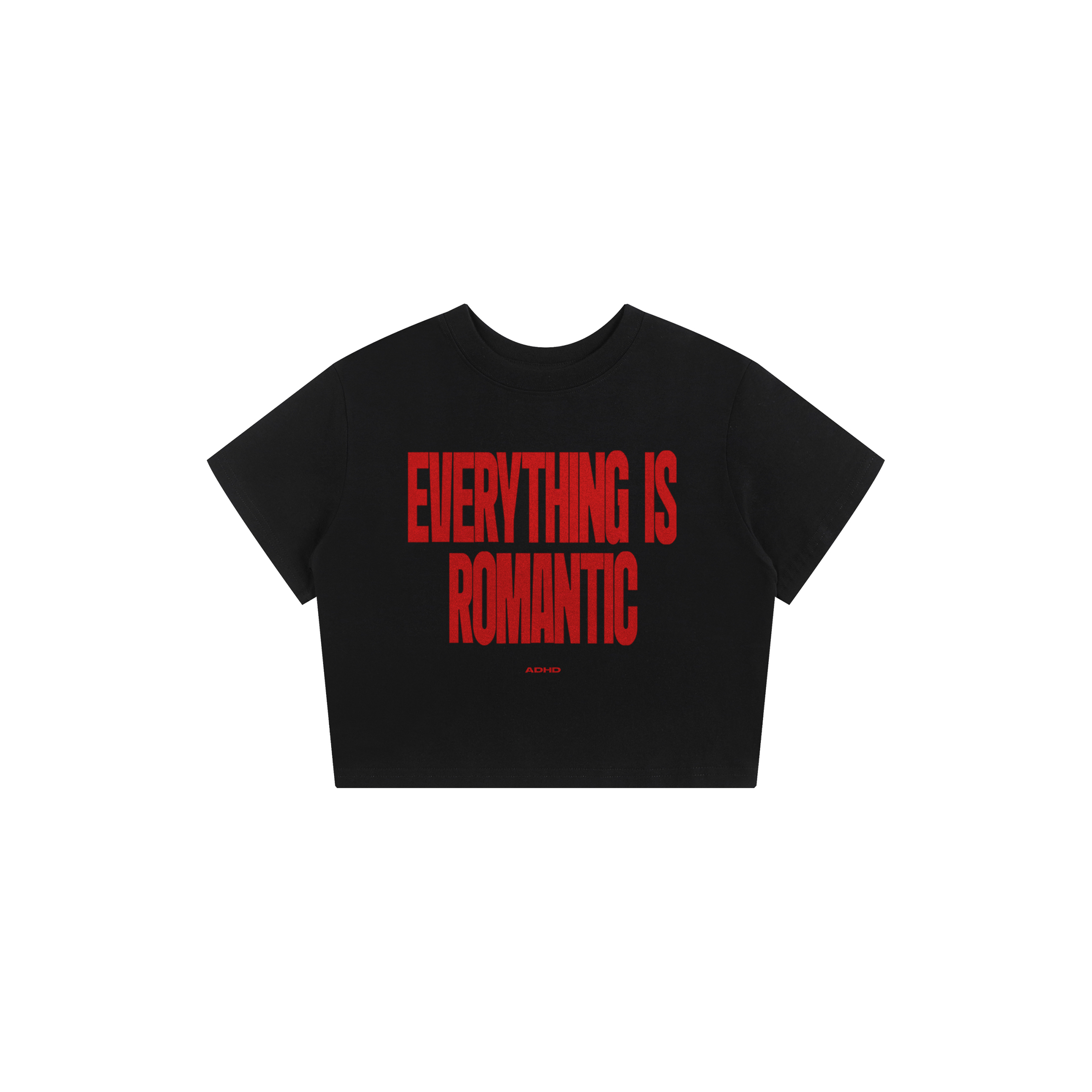 everything is romantic baby tee