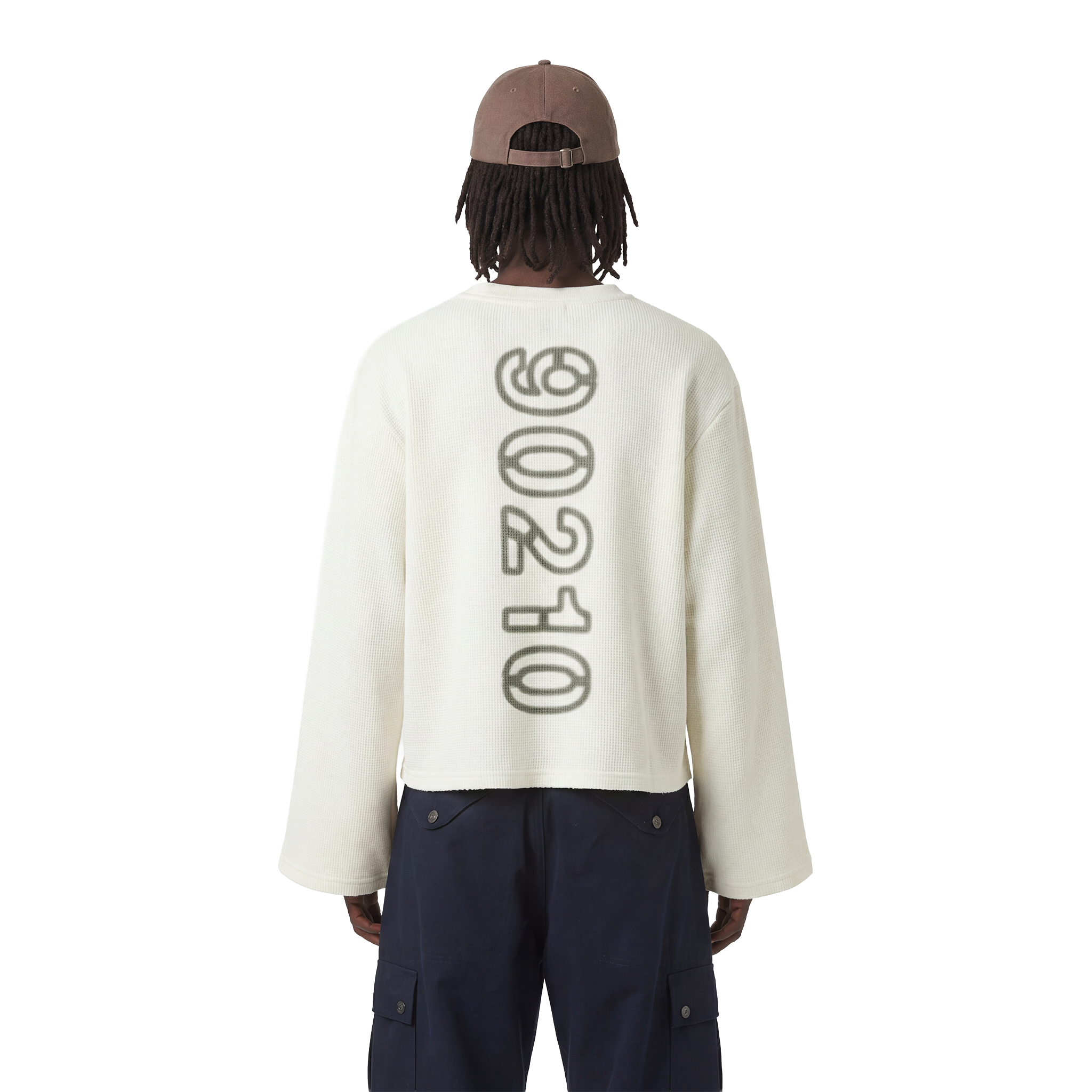 90210 waffle oversized full sleeve