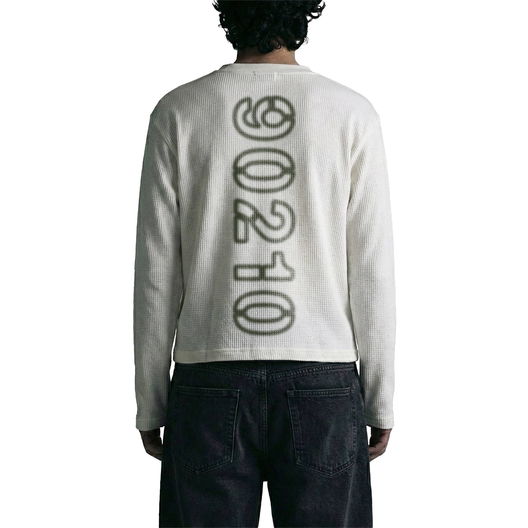 90210 waffle oversized full sleeve