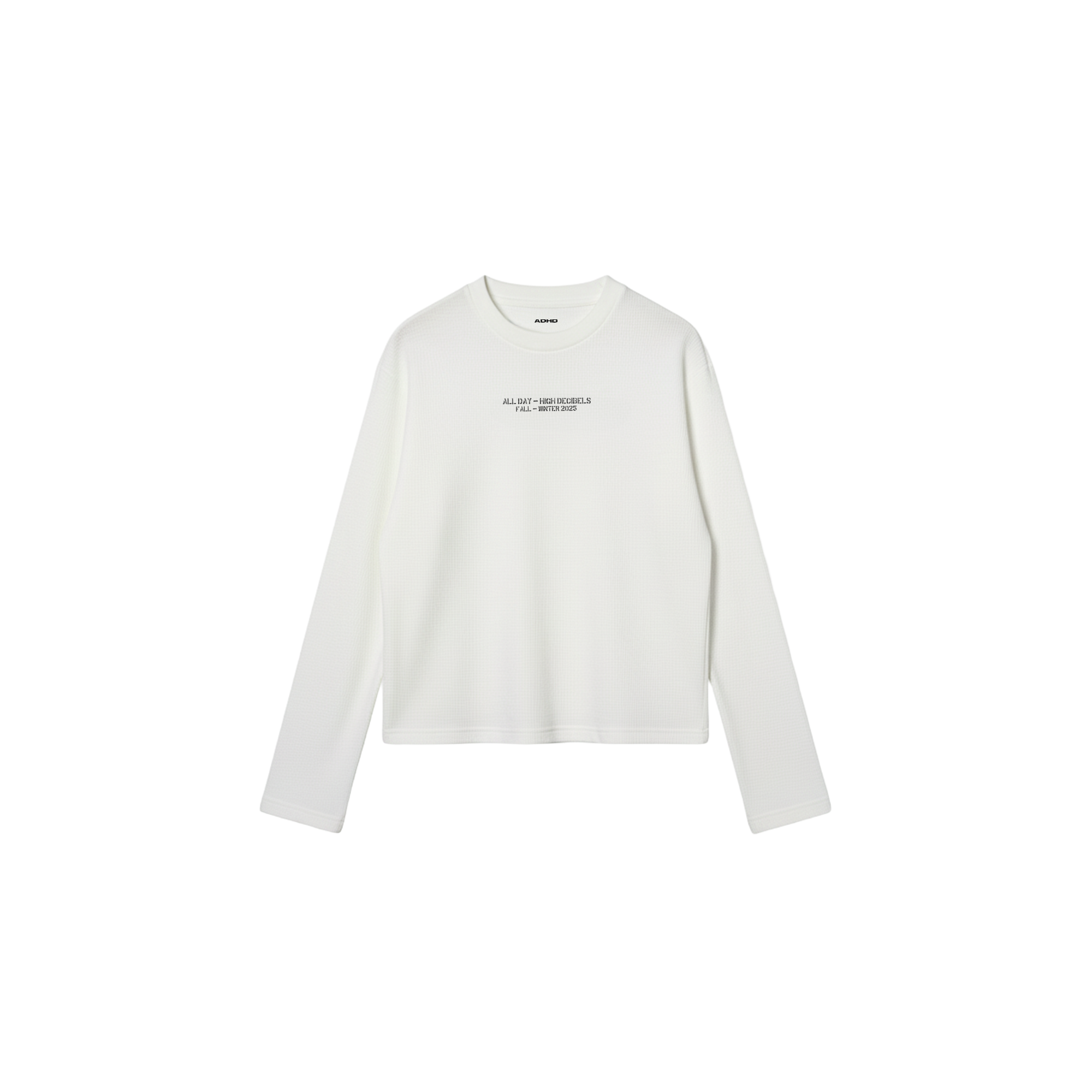 90210 waffle oversized full sleeve