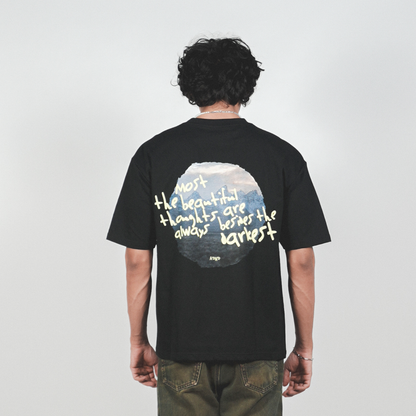 beautiful thoughts oversized t-shirt