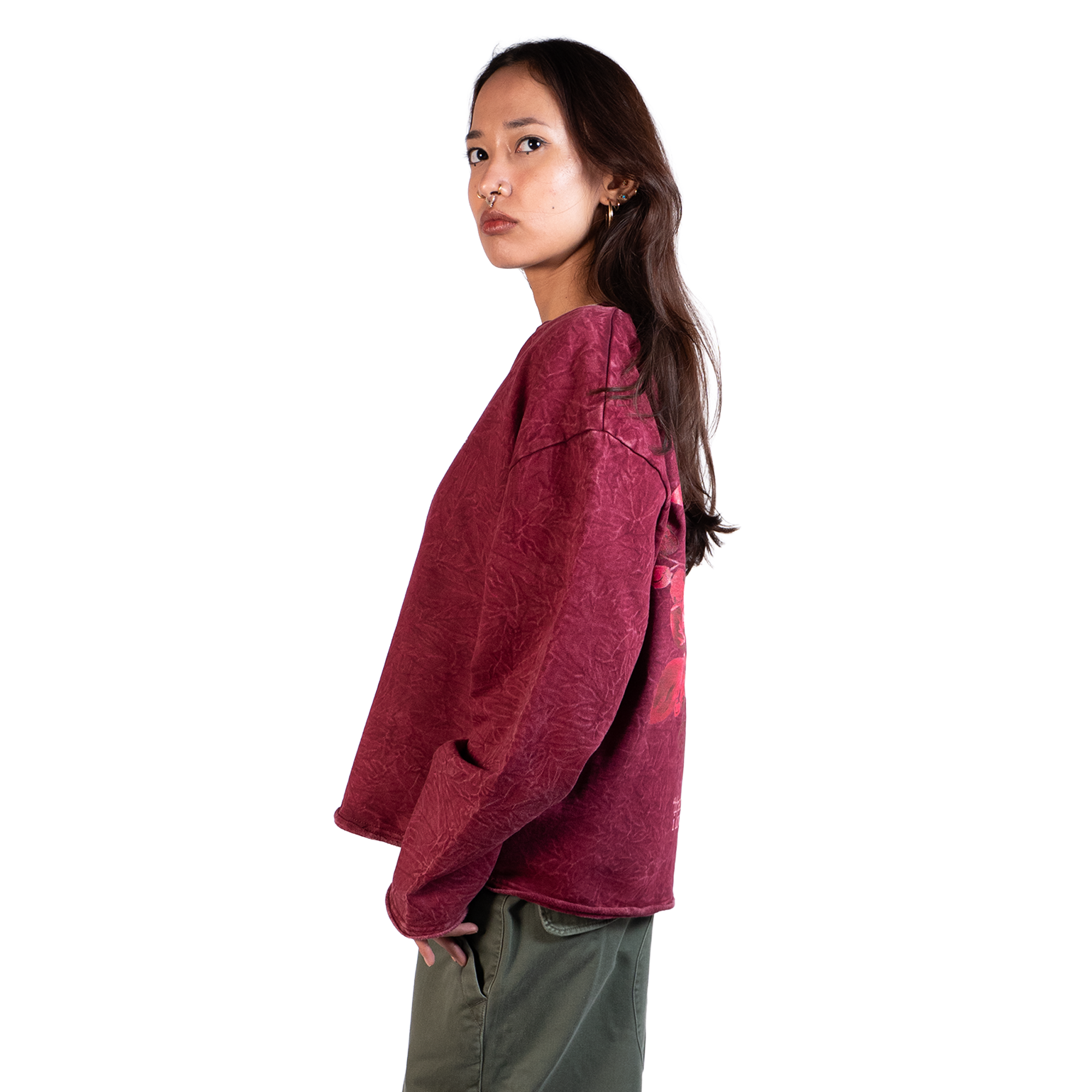 fell in love in oct washed boxy sweatshirt