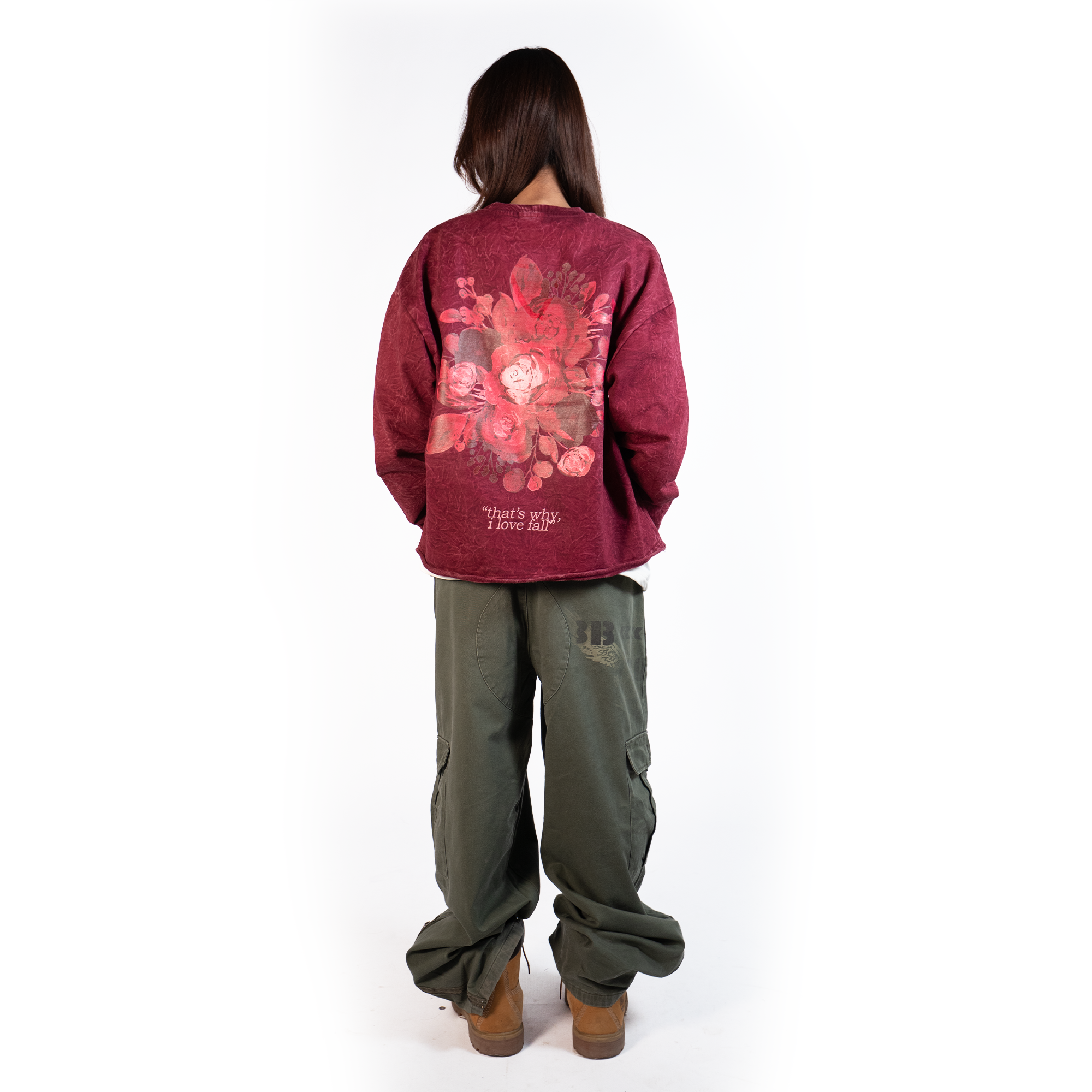 fell in love in oct washed boxy sweatshirt