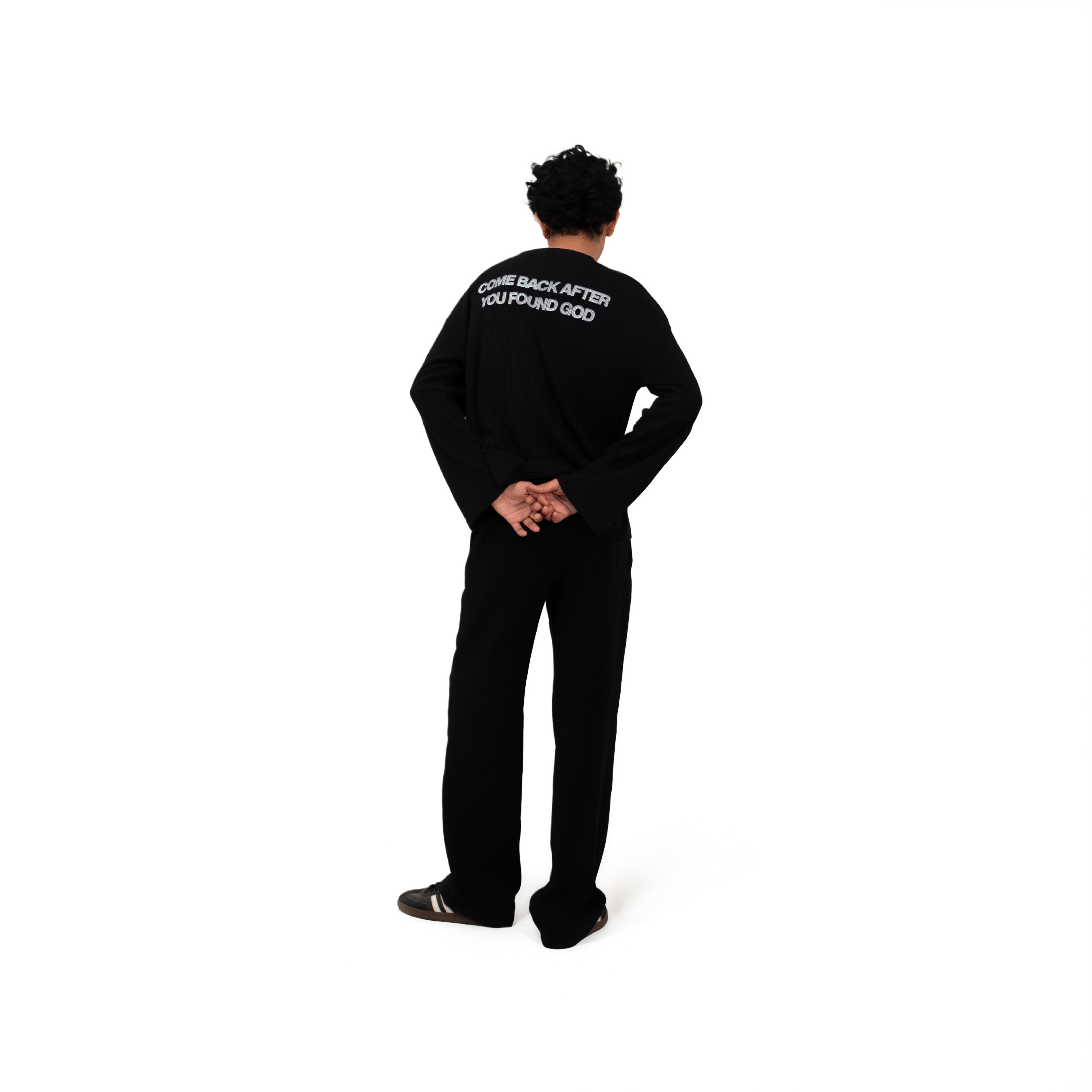 find god waffle oversized full sleeve