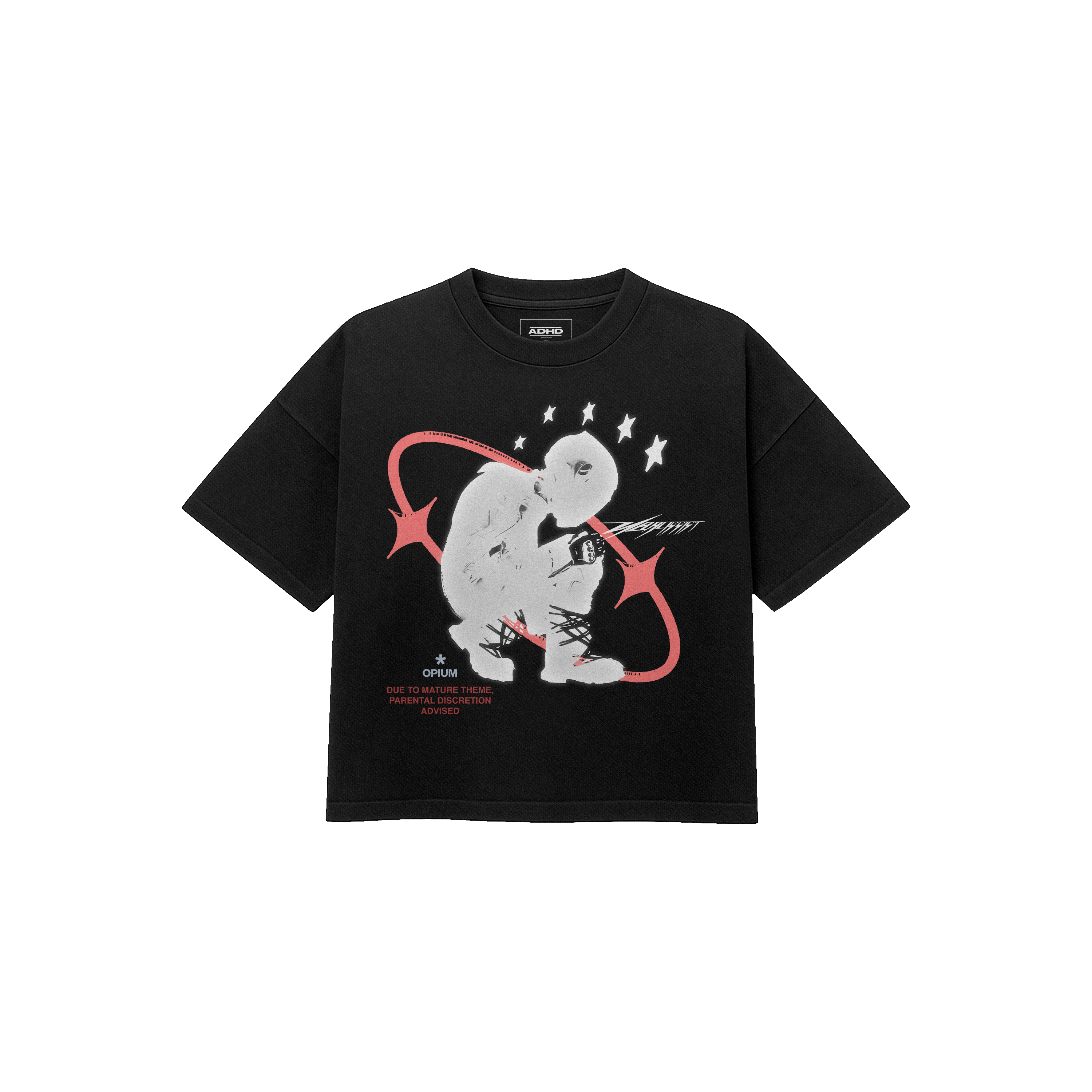 graphic narcissist oversized luxury heavyweight t-shirt