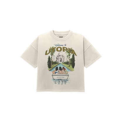 welcome to utopia oversized tee