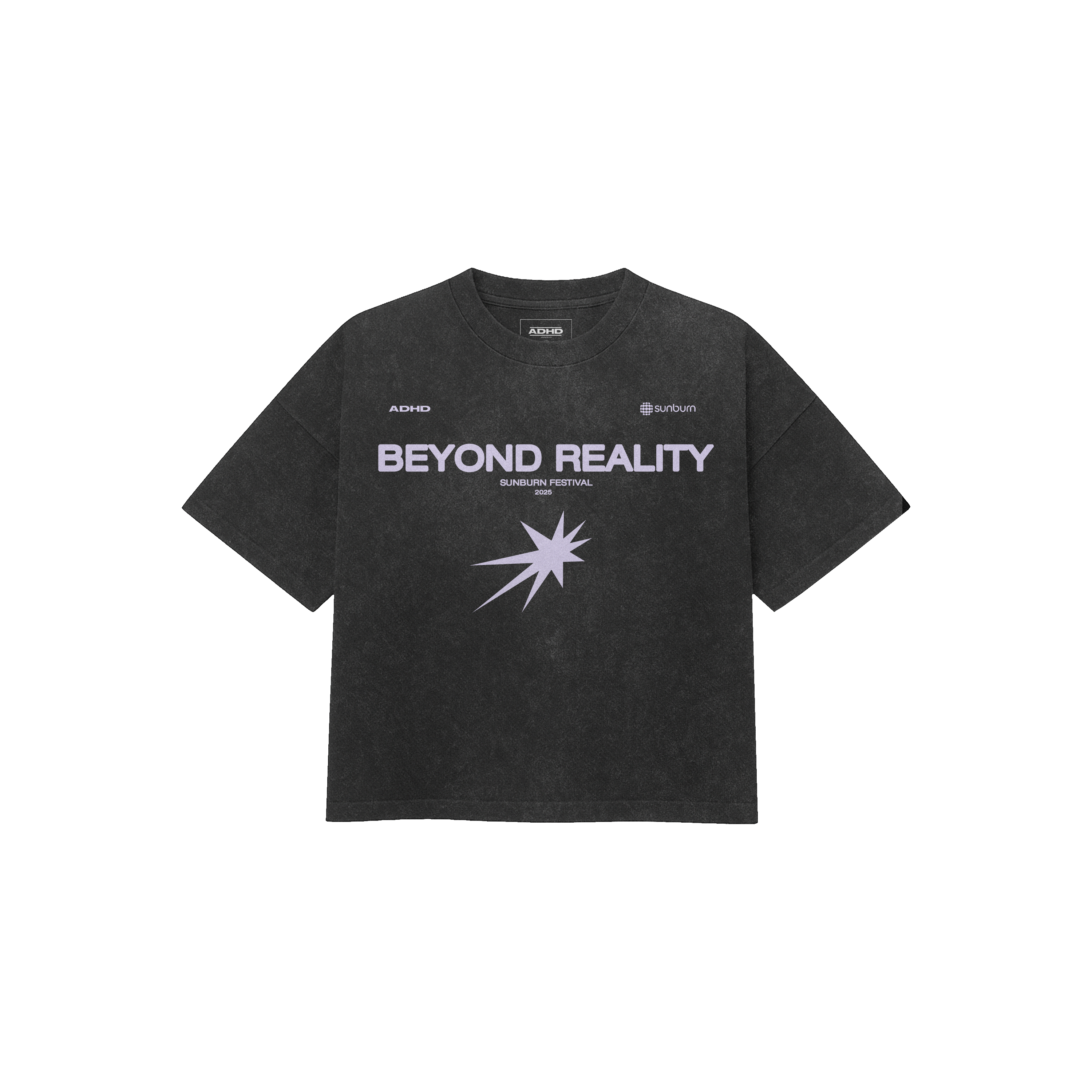beyond reality acid wash oversized tee
