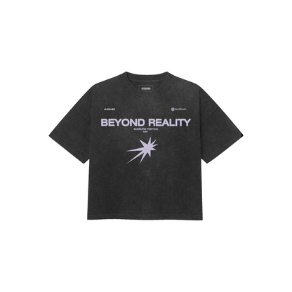 beyond reality acid wash oversized tee