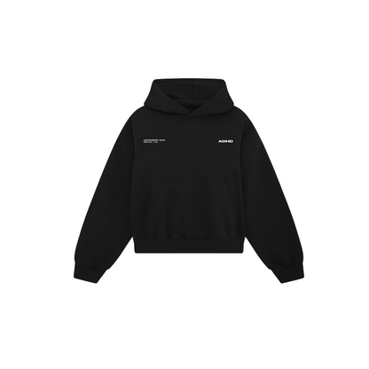 essential oversized hoodie - black