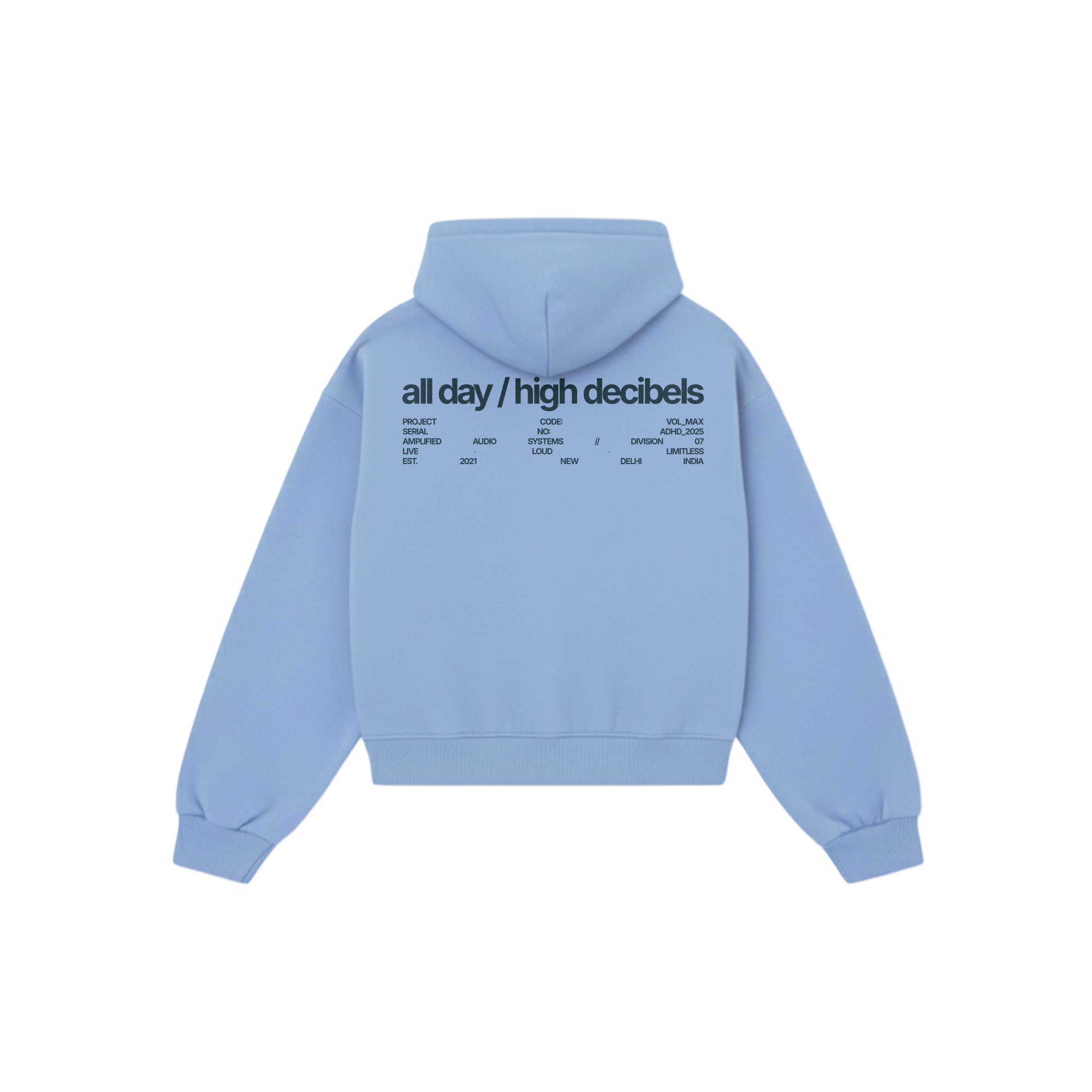 essential oversized hoodie - sky blue