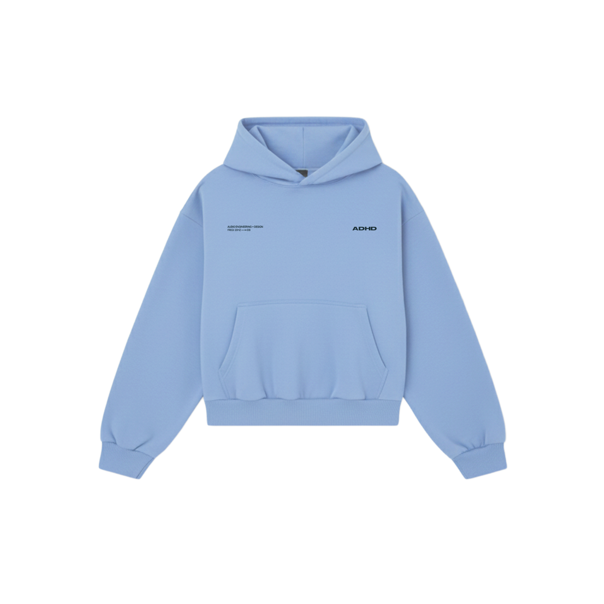 essential oversized hoodie - sky blue